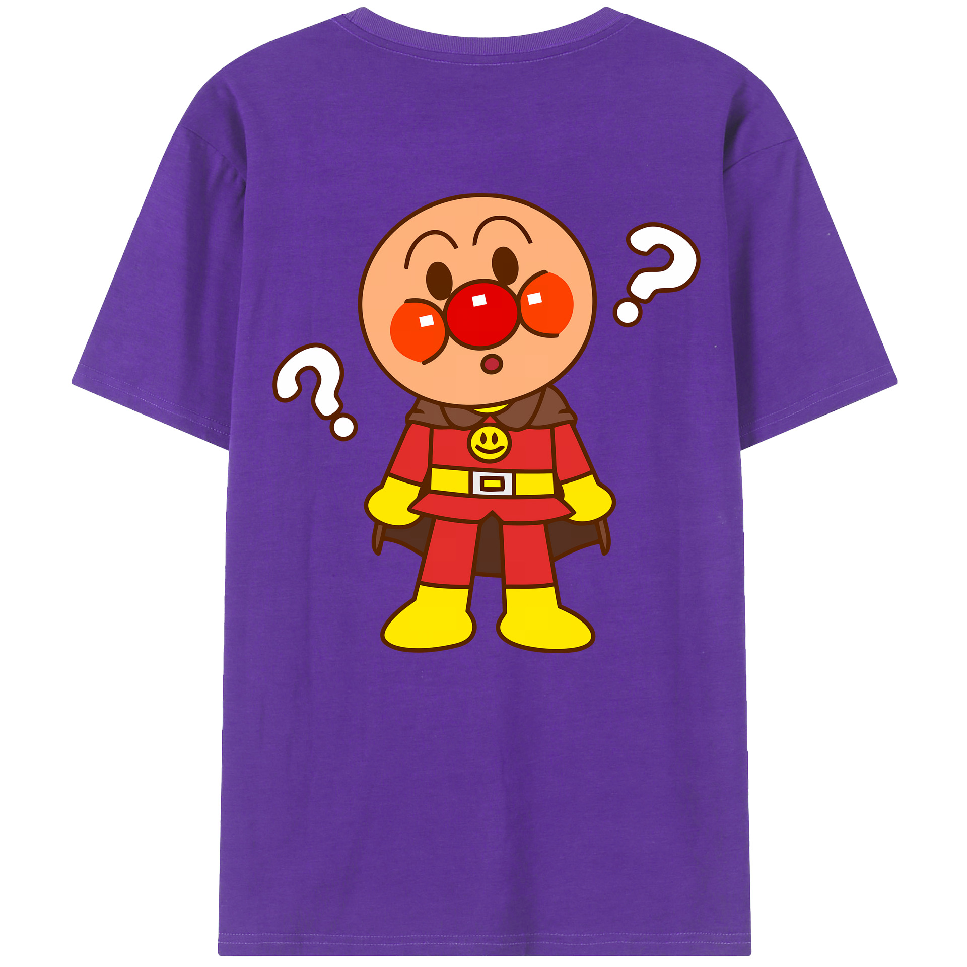 （画像用） アンパンマン Anpanman 綿100％ メンズ半袖Tシャツ（バックプリント） 通気性