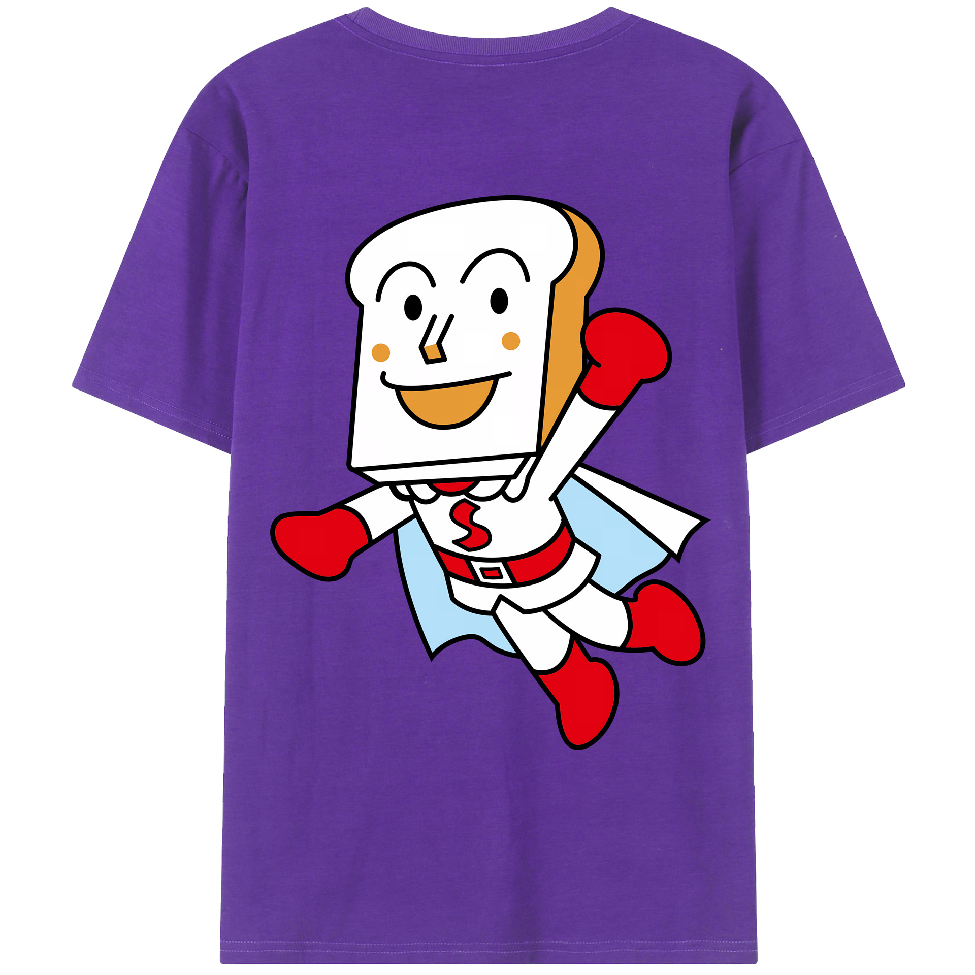 （画像用） アンパンマン Anpanman 綿100％ メンズ半袖Tシャツ（バックプリント） 通気性