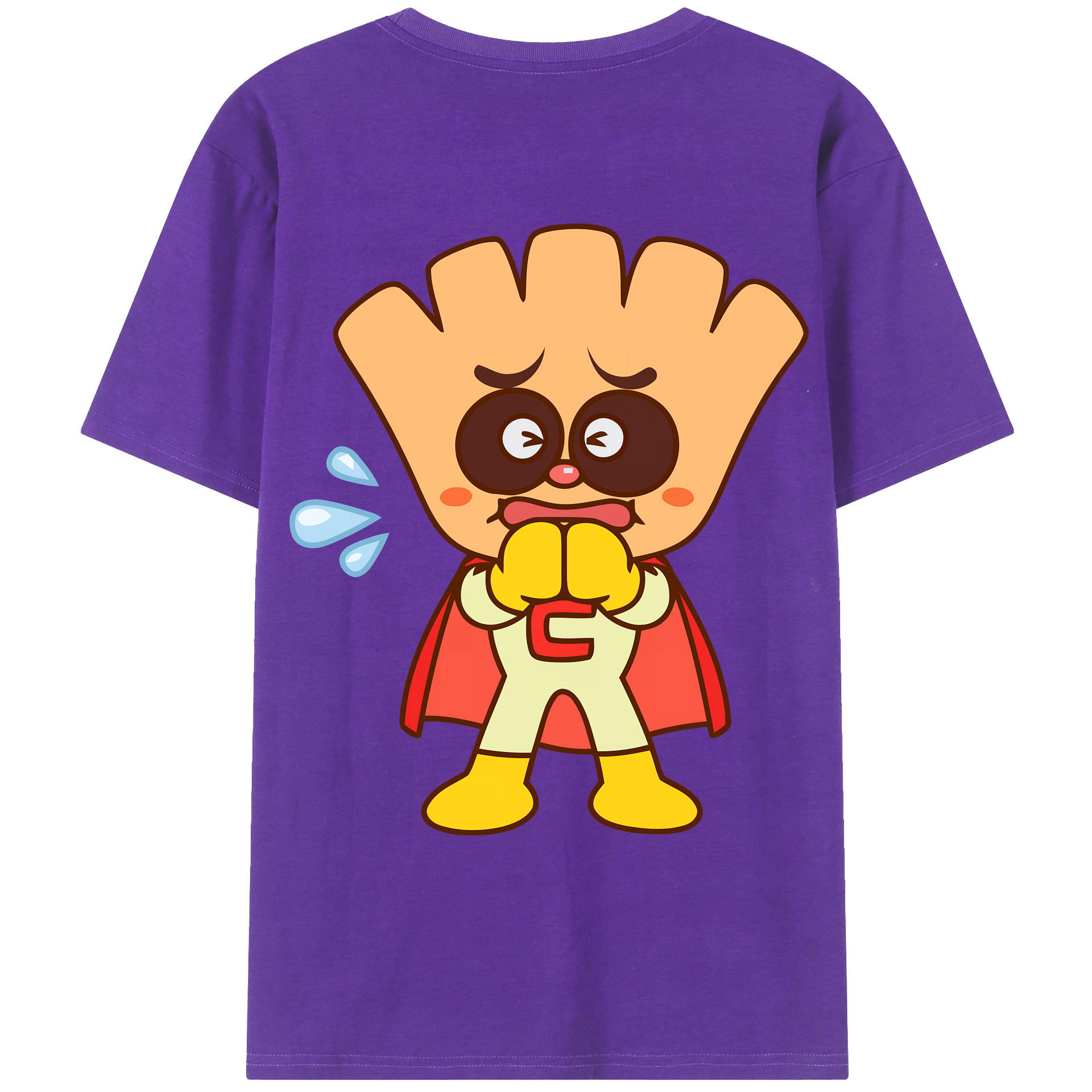 （画像用） アンパンマン Anpanman 綿100％ メンズ半袖Tシャツ（バックプリント） 通気性