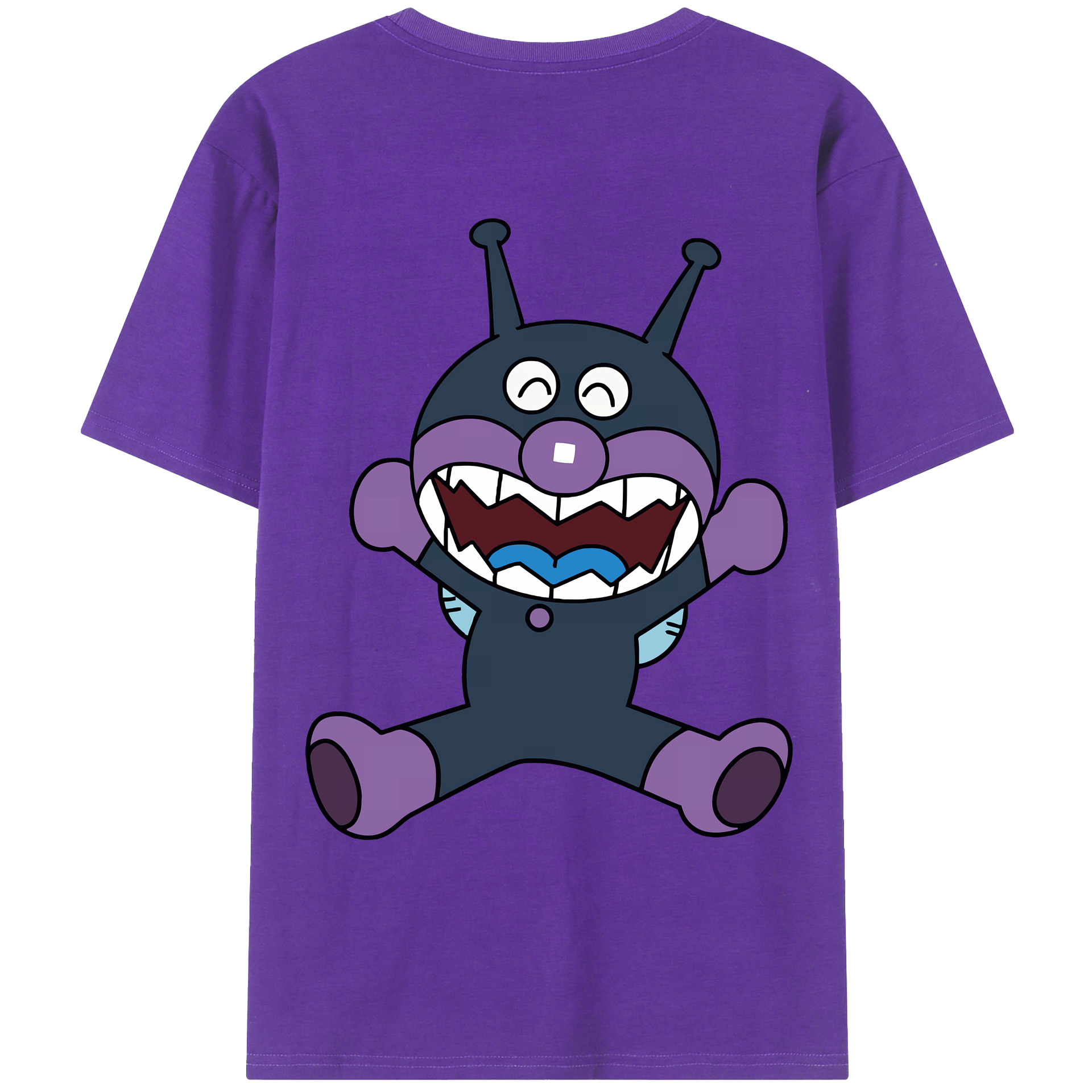 （画像用） アンパンマン Anpanman 綿100％ メンズ半袖Tシャツ（バックプリント） 通気性