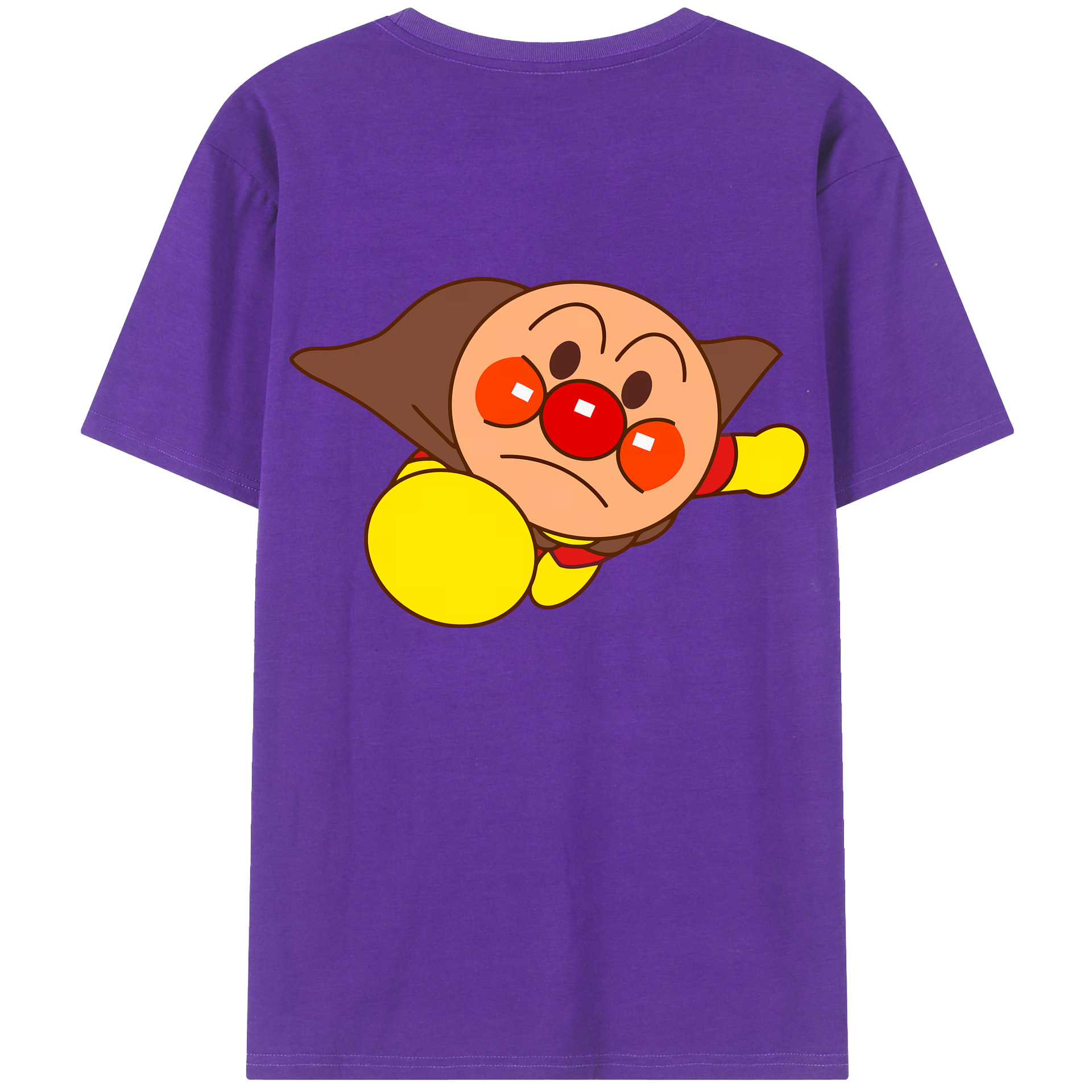（画像用） アンパンマン Anpanman 綿100％ メンズ半袖Tシャツ（バックプリント） 通気性
