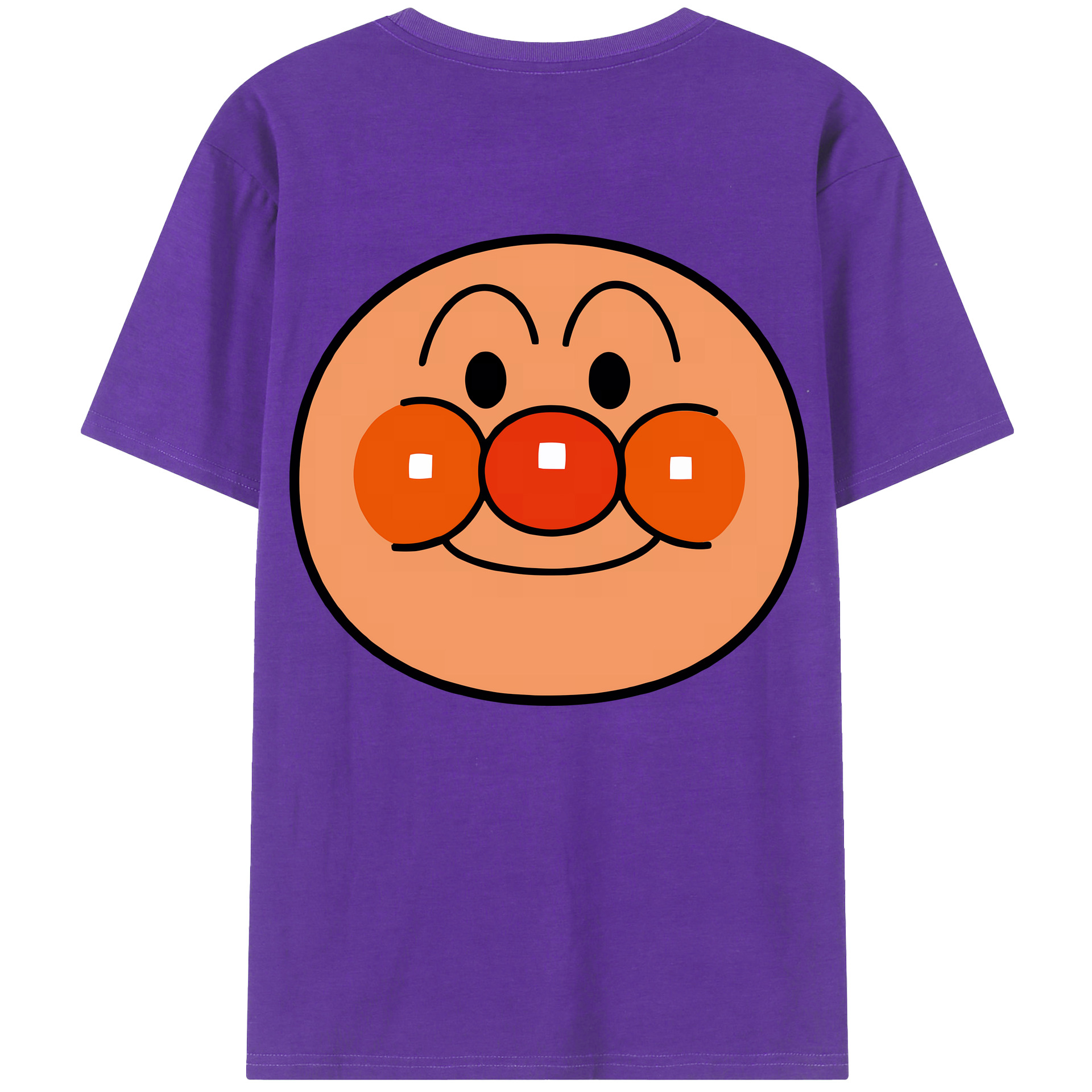 （画像用） アンパンマン Anpanman 綿100％ メンズ半袖Tシャツ（バックプリント） 通気性