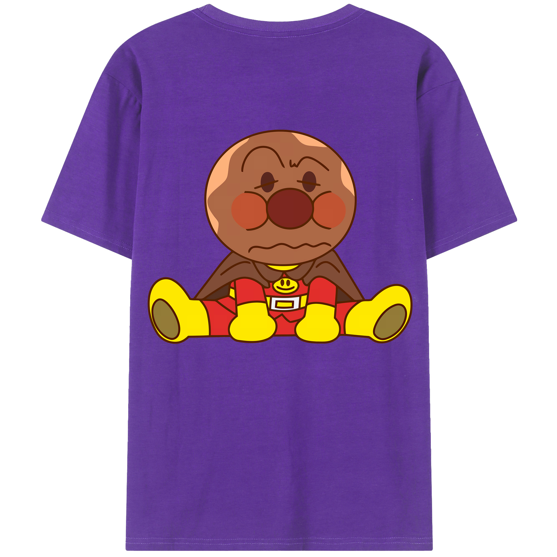 （画像用） アンパンマン Anpanman 綿100％ メンズ半袖Tシャツ（バックプリント） 通気性