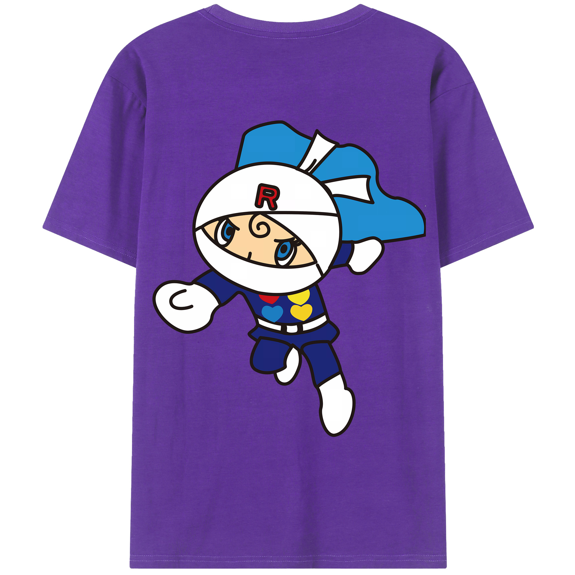 （画像用） アンパンマン Anpanman 綿100％ メンズ半袖Tシャツ（バックプリント） 通気性