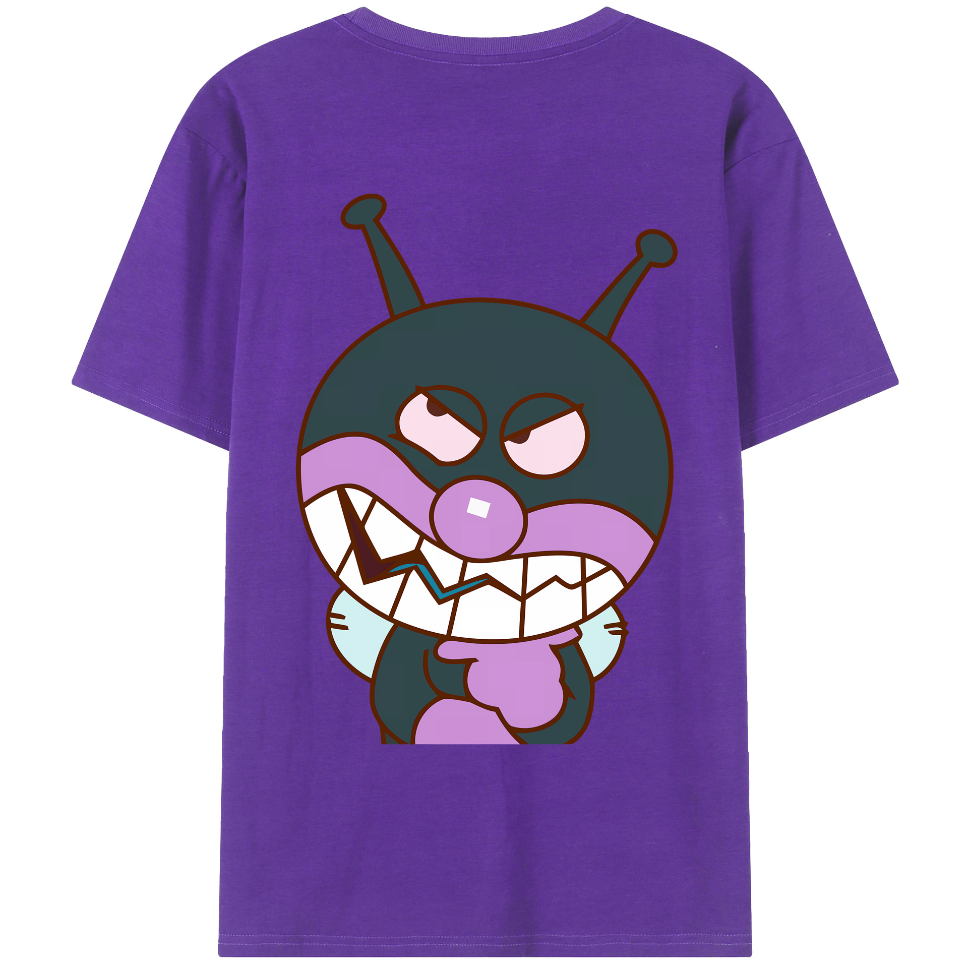 （画像用） アンパンマン Anpanman 綿100％ メンズ半袖Tシャツ（バックプリント） 通気性