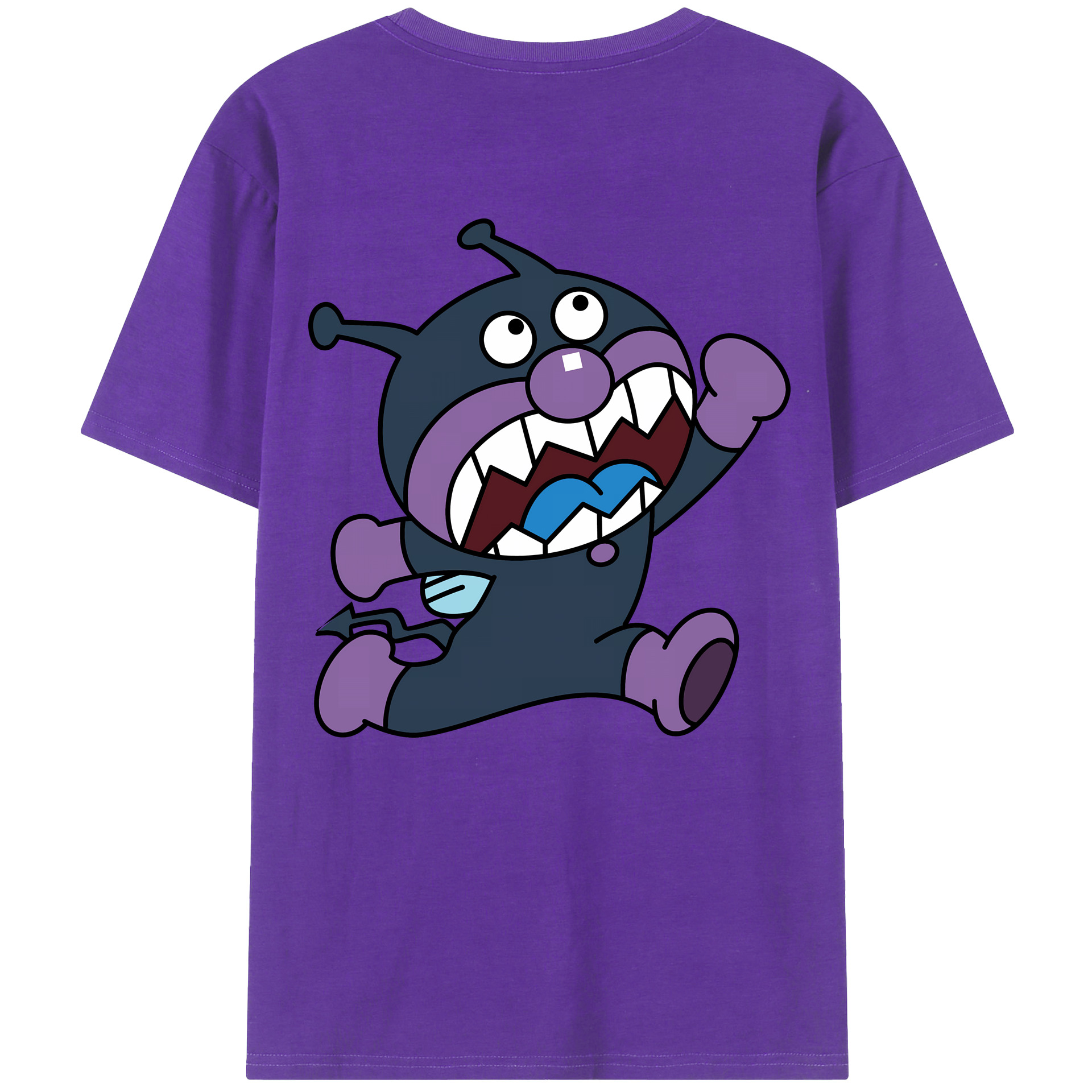 （画像用） アンパンマン Anpanman 綿100％ メンズ半袖Tシャツ（バックプリント） 通気性