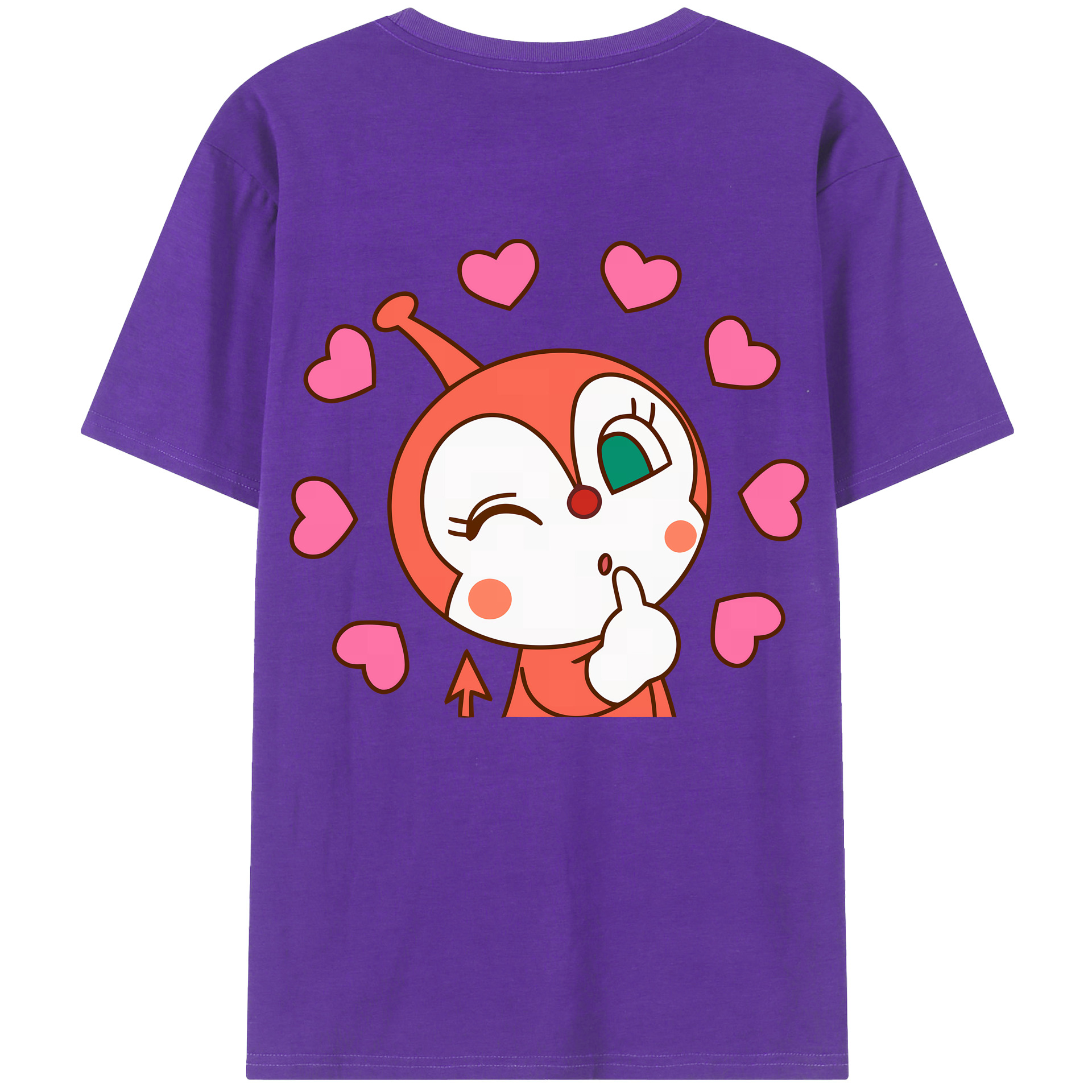 （画像用） アンパンマン Anpanman 綿100％ メンズ半袖Tシャツ（バックプリント） 通気性