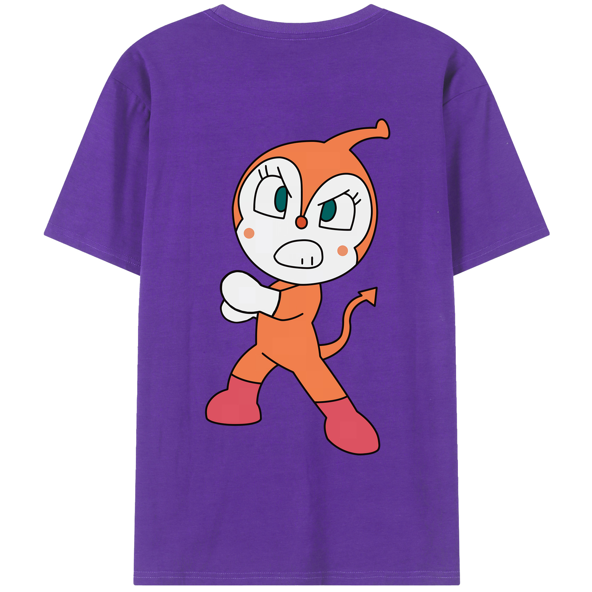 （画像用） アンパンマン Anpanman 綿100％ メンズ半袖Tシャツ（バックプリント） 通気性