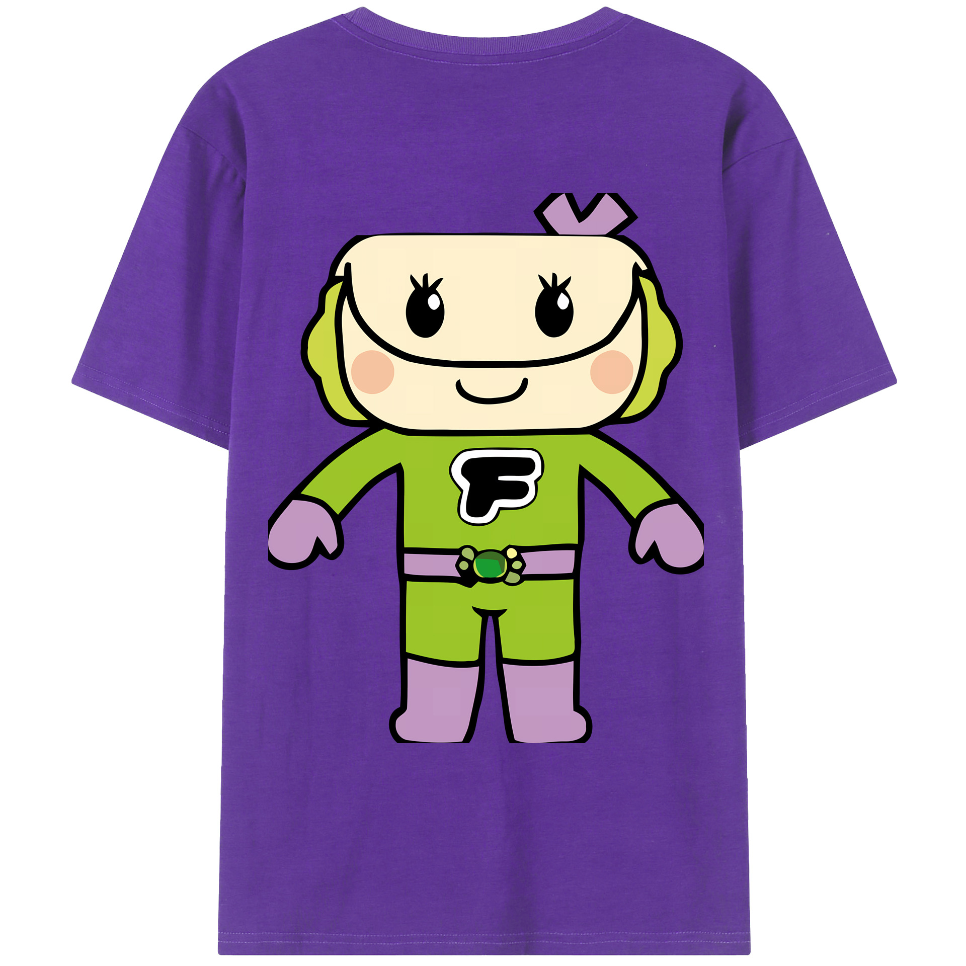 （画像用） アンパンマン Anpanman 綿100％ メンズ半袖Tシャツ（バックプリント） 通気性