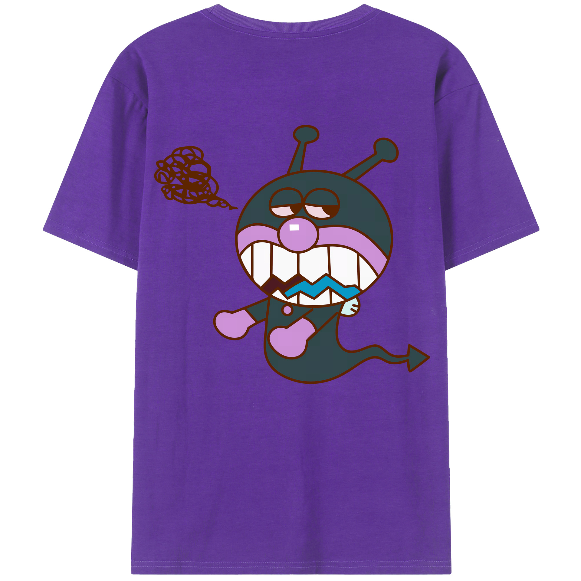 （画像用） アンパンマン Anpanman 綿100％ メンズ半袖Tシャツ（バックプリント） 通気性