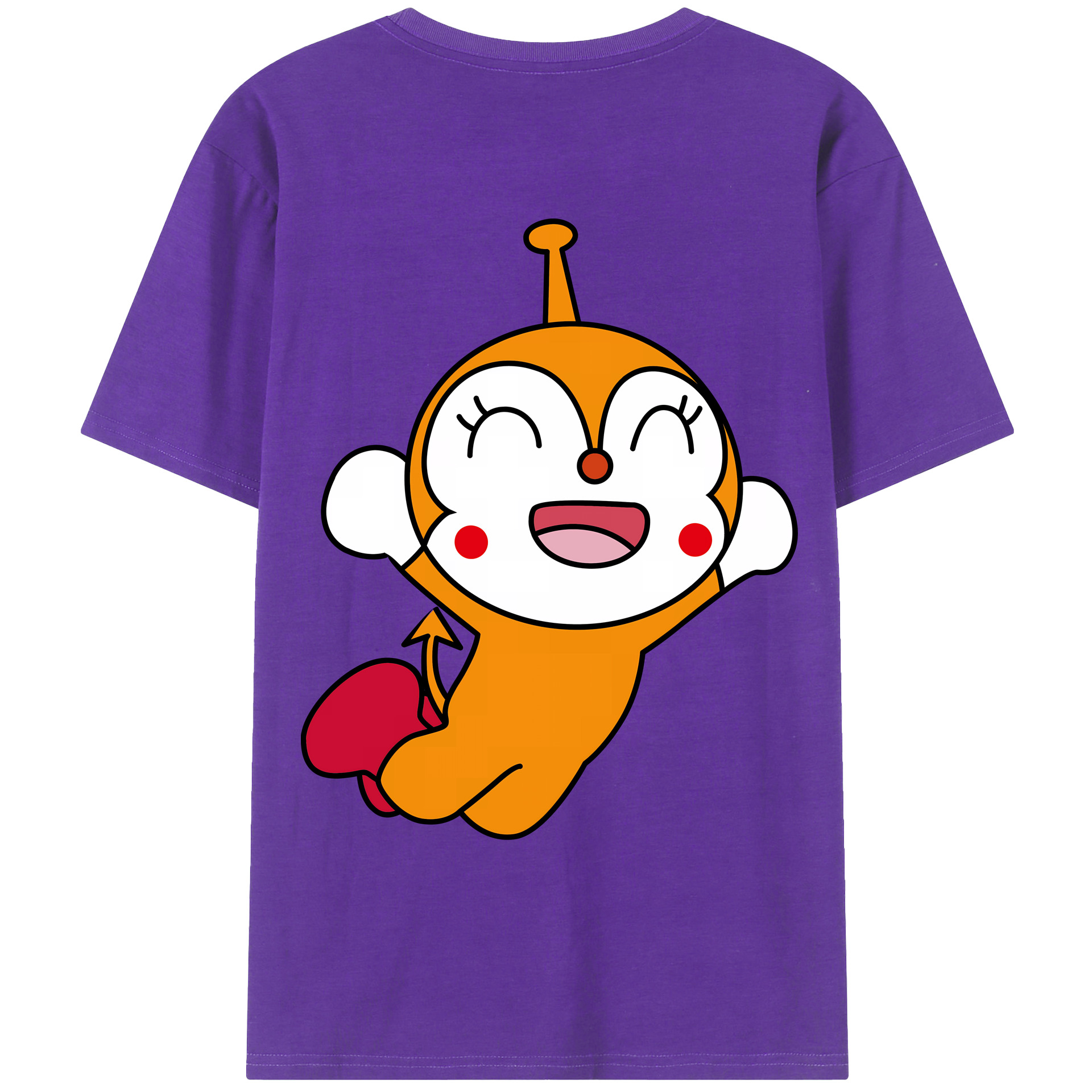 （画像用） アンパンマン Anpanman 綿100％ メンズ半袖Tシャツ（バックプリント） 通気性