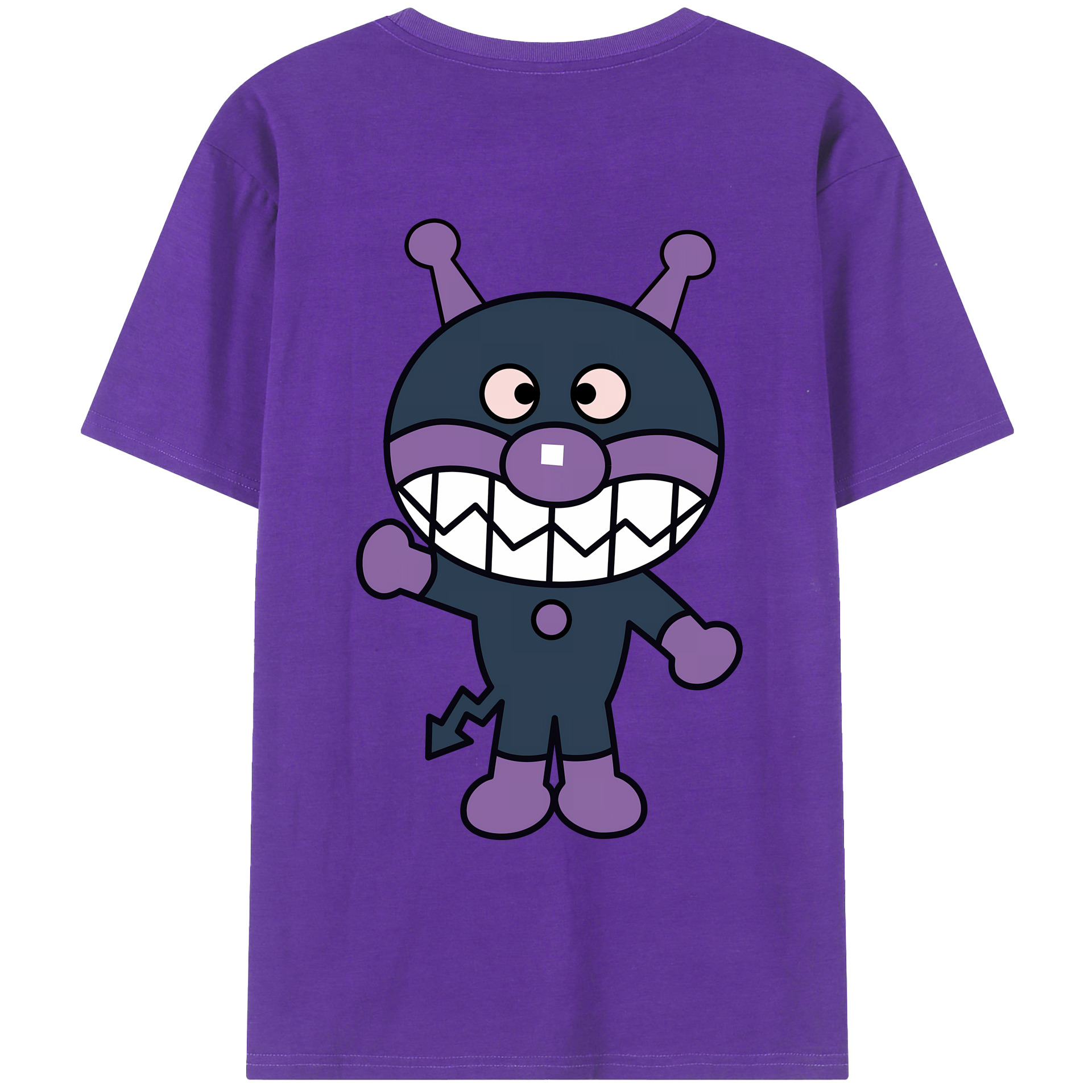 （画像用） アンパンマン Anpanman 綿100％ メンズ半袖Tシャツ（バックプリント） 通気性