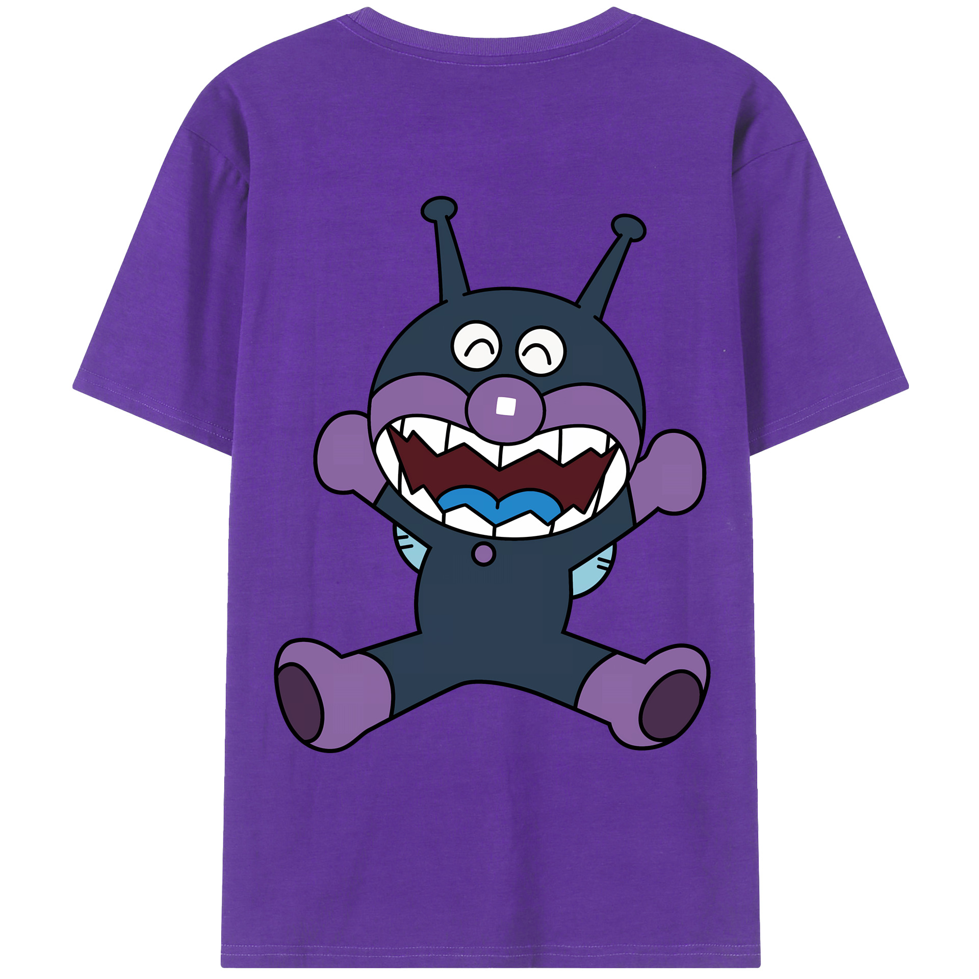 （画像用） アンパンマン Anpanman 綿100％ メンズ半袖Tシャツ（バックプリント） 通気性