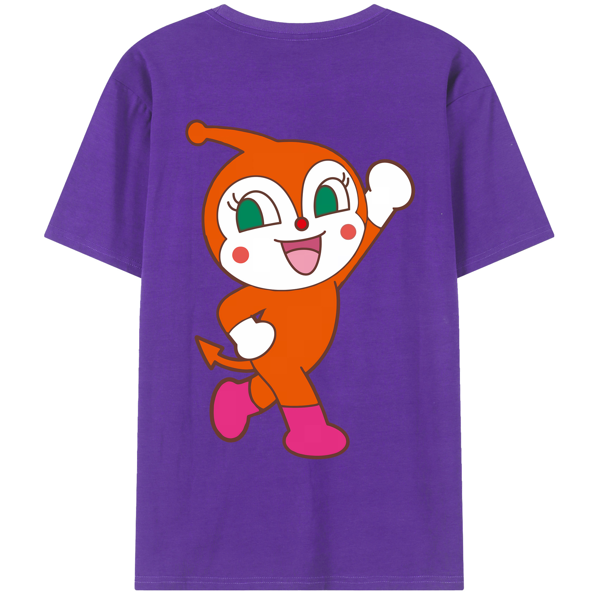 （画像用） アンパンマン Anpanman 綿100％ メンズ半袖Tシャツ（バックプリント） 通気性
