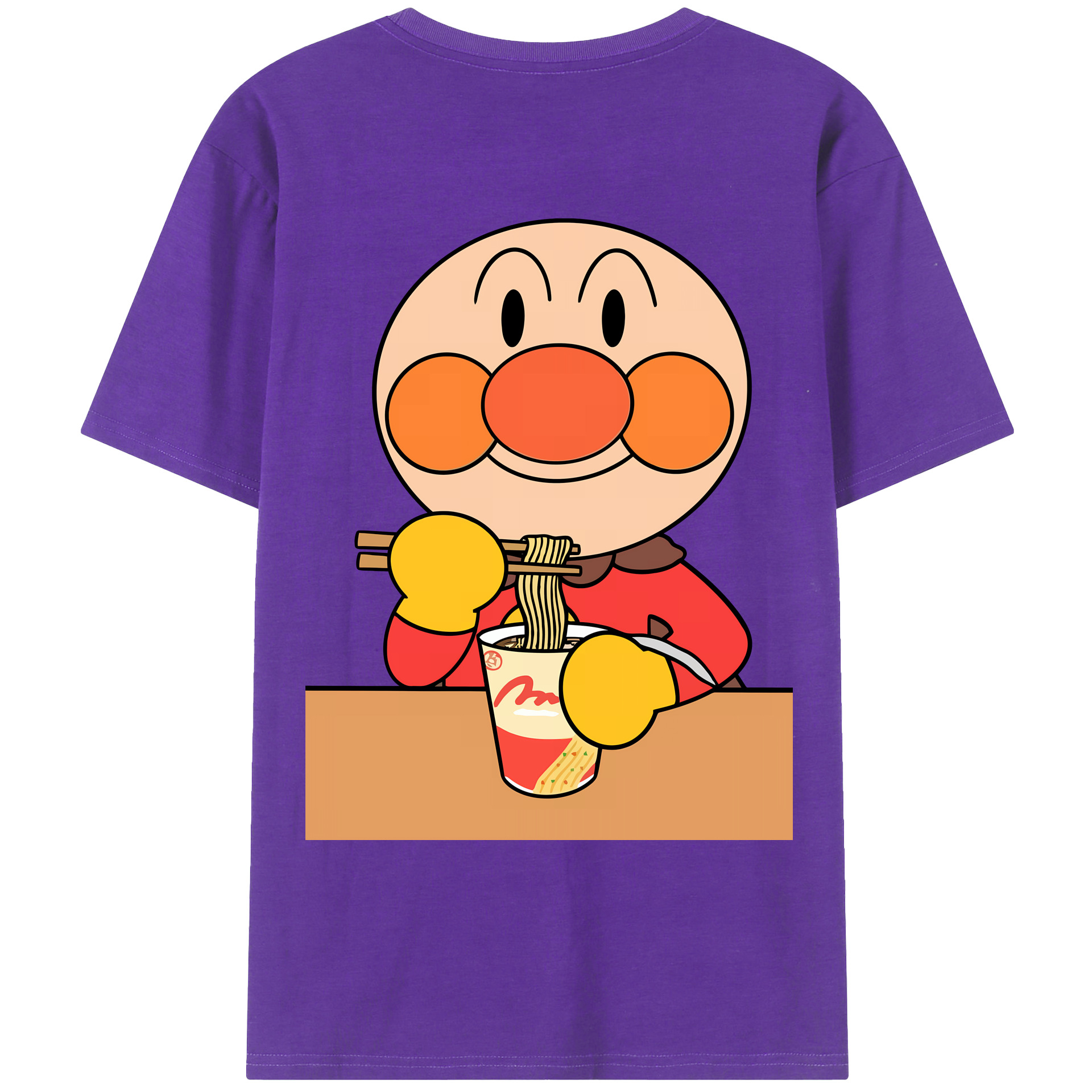 （画像用） アンパンマン Anpanman 綿100％ メンズ半袖Tシャツ（バックプリント） 通気性