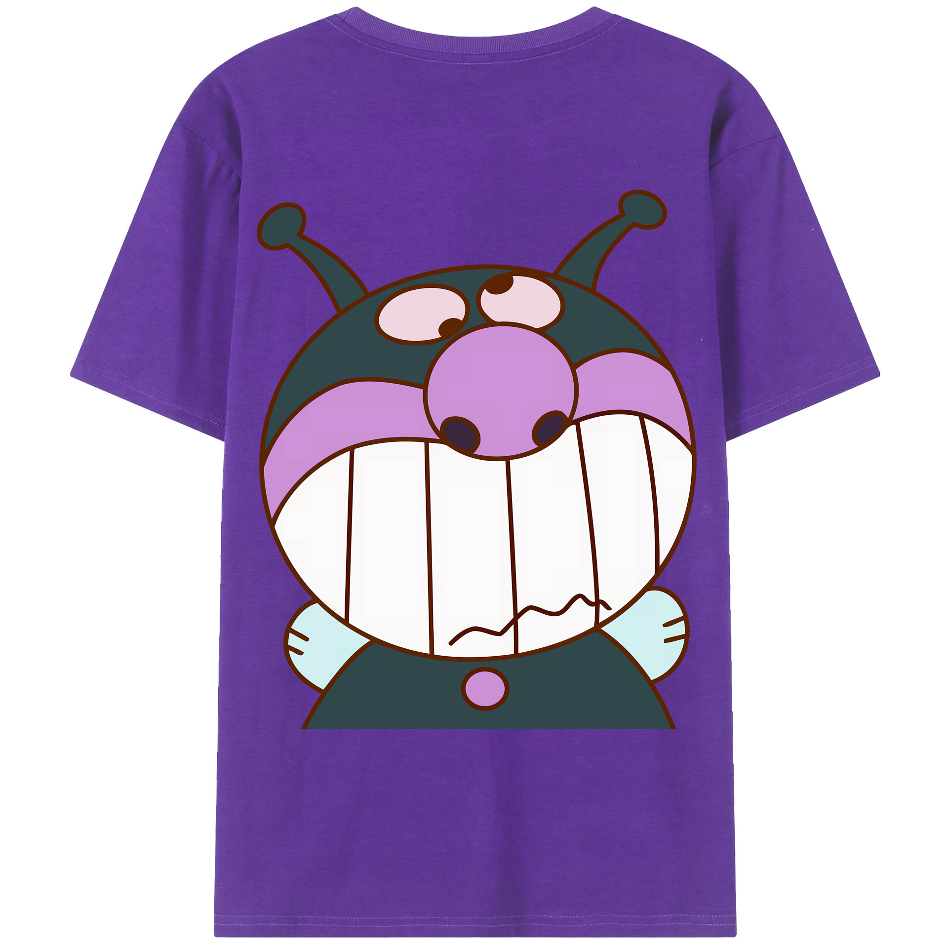 （画像用） アンパンマン Anpanman 綿100％ メンズ半袖Tシャツ（バックプリント） 通気性