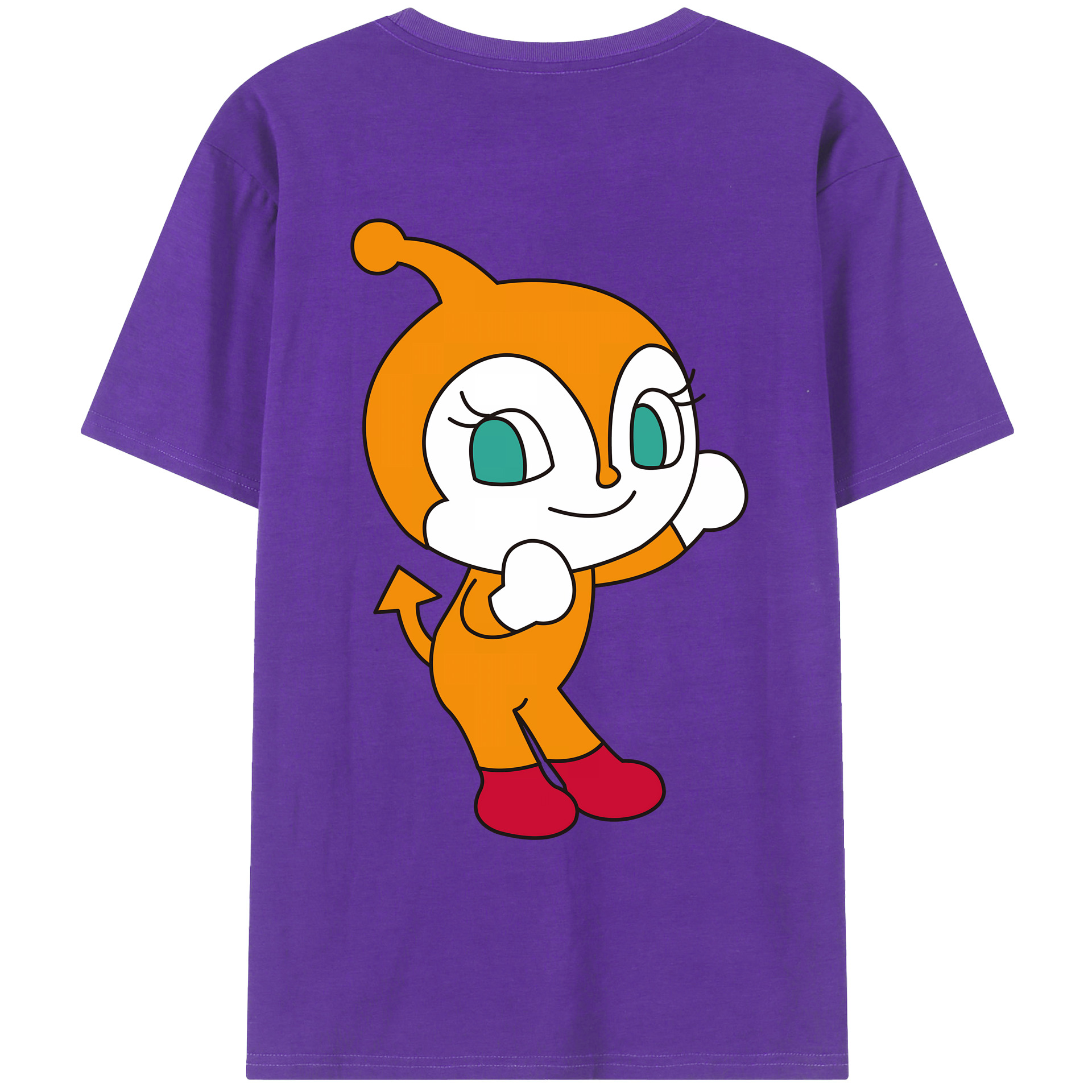 （画像用） アンパンマン Anpanman 綿100％ メンズ半袖Tシャツ（バックプリント） 通気性