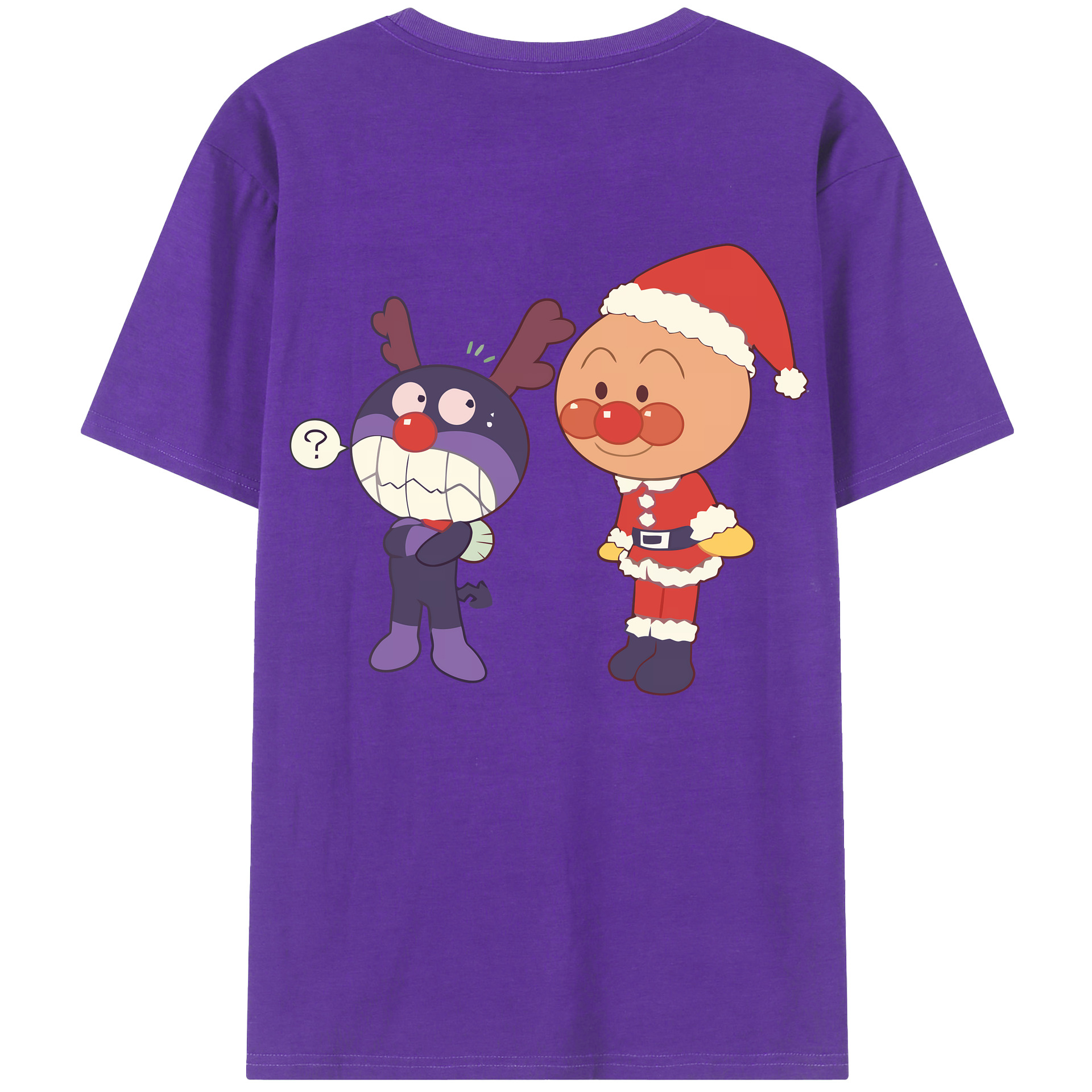 （画像用） アンパンマン Anpanman 綿100％ メンズ半袖Tシャツ（バックプリント） 通気性