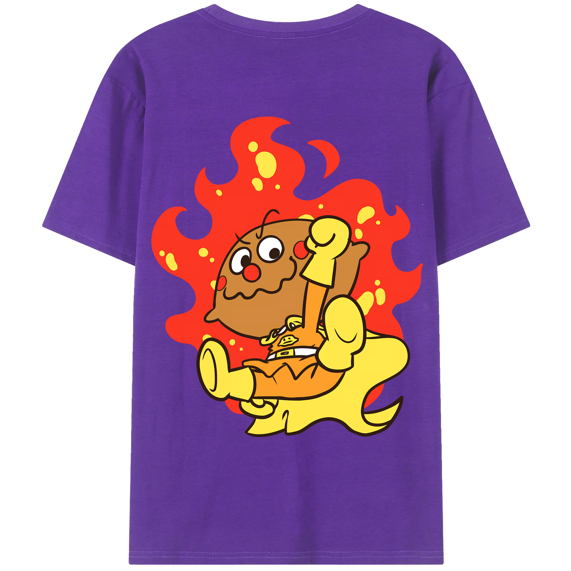 （画像用） アンパンマン Anpanman 綿100％ メンズ半袖Tシャツ（バックプリント） 通気性