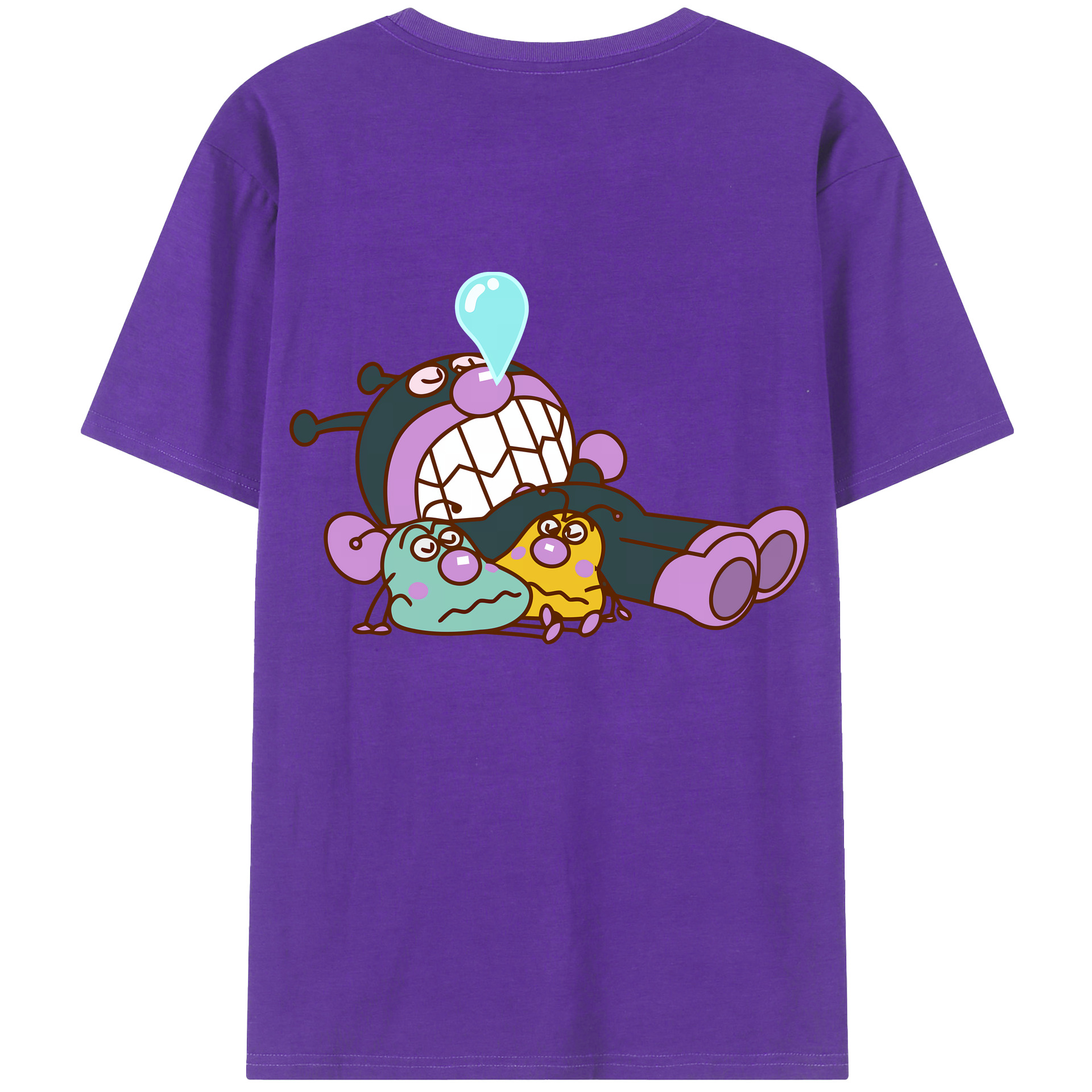 （画像用） アンパンマン Anpanman 綿100％ メンズ半袖Tシャツ（バックプリント） 通気性