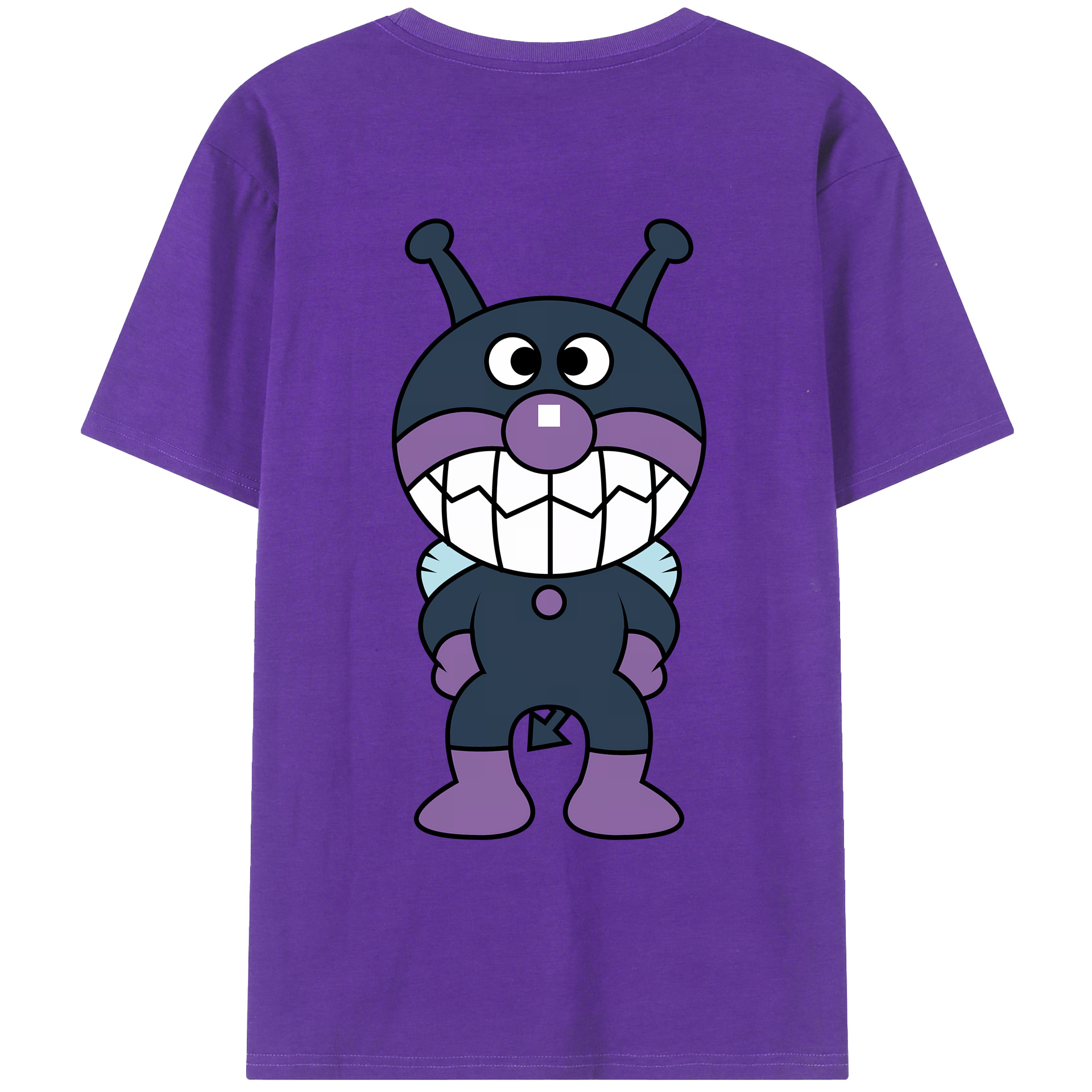 （画像用） アンパンマン Anpanman 綿100％ メンズ半袖Tシャツ（バックプリント） 通気性