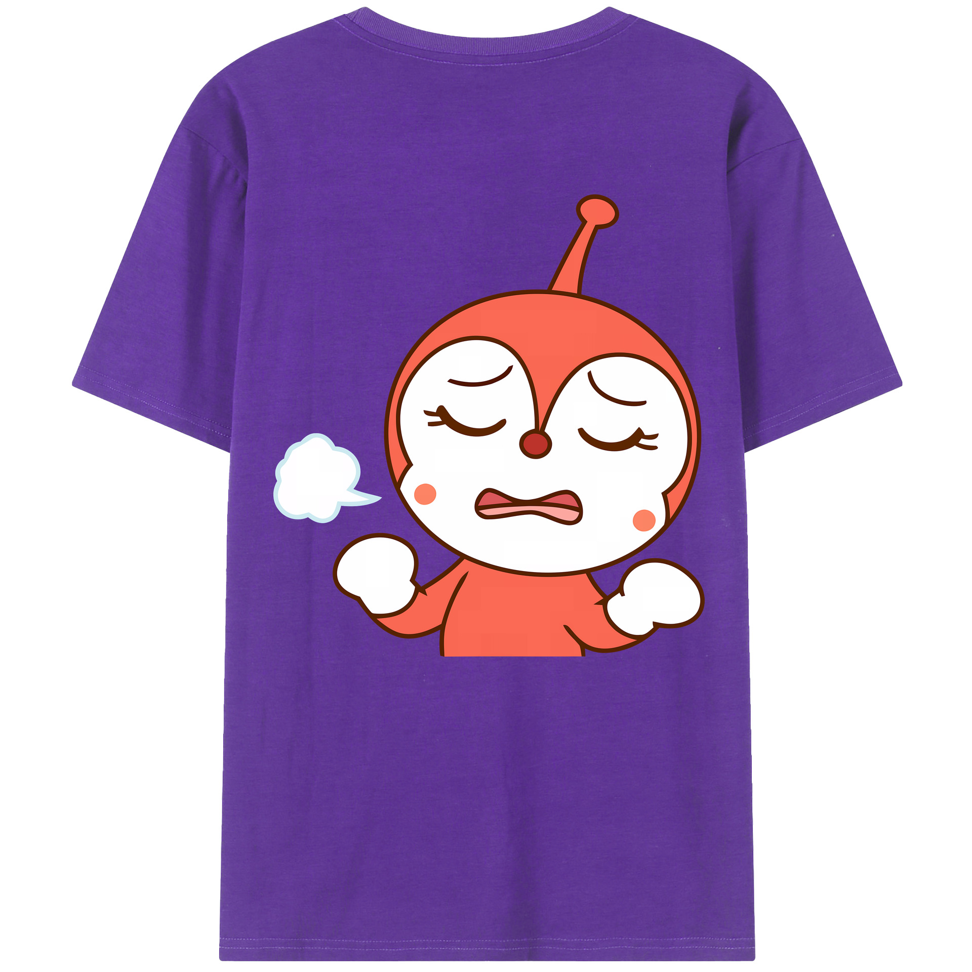 （画像用） アンパンマン Anpanman 綿100％ メンズ半袖Tシャツ（バックプリント） 通気性