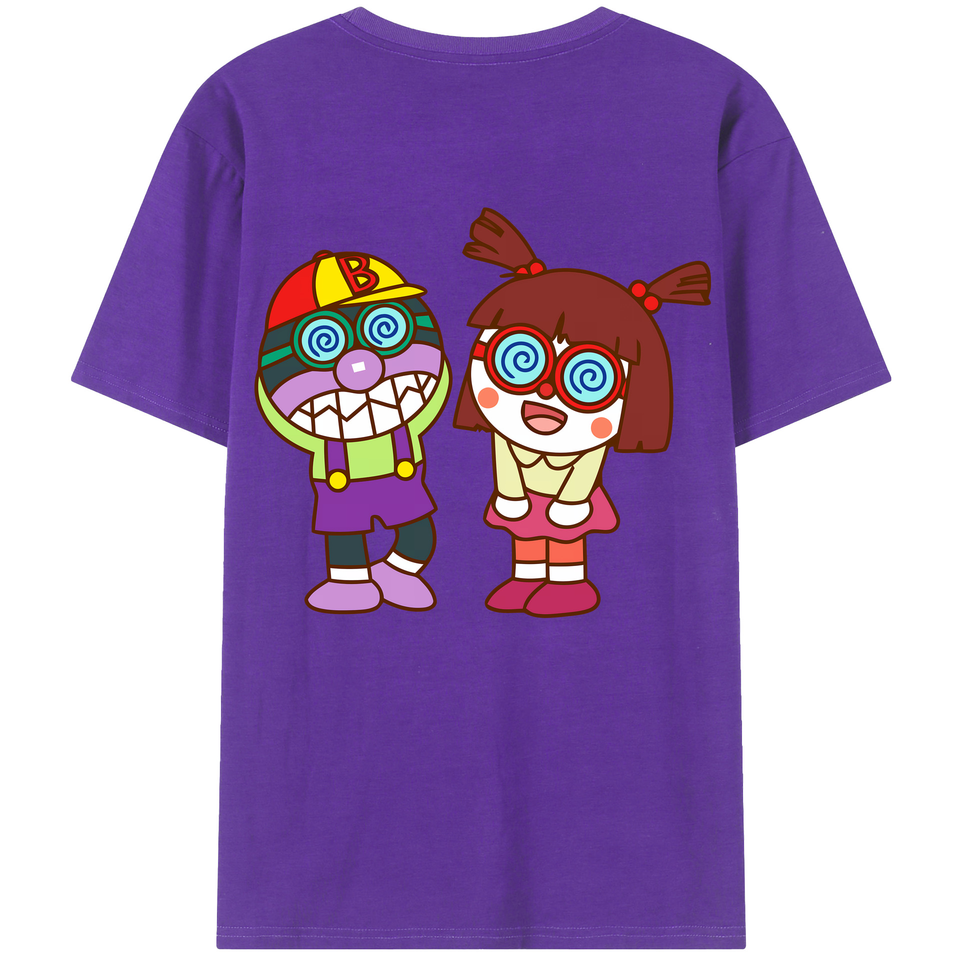 （画像用） アンパンマン Anpanman 綿100％ メンズ半袖Tシャツ（バックプリント） 通気性