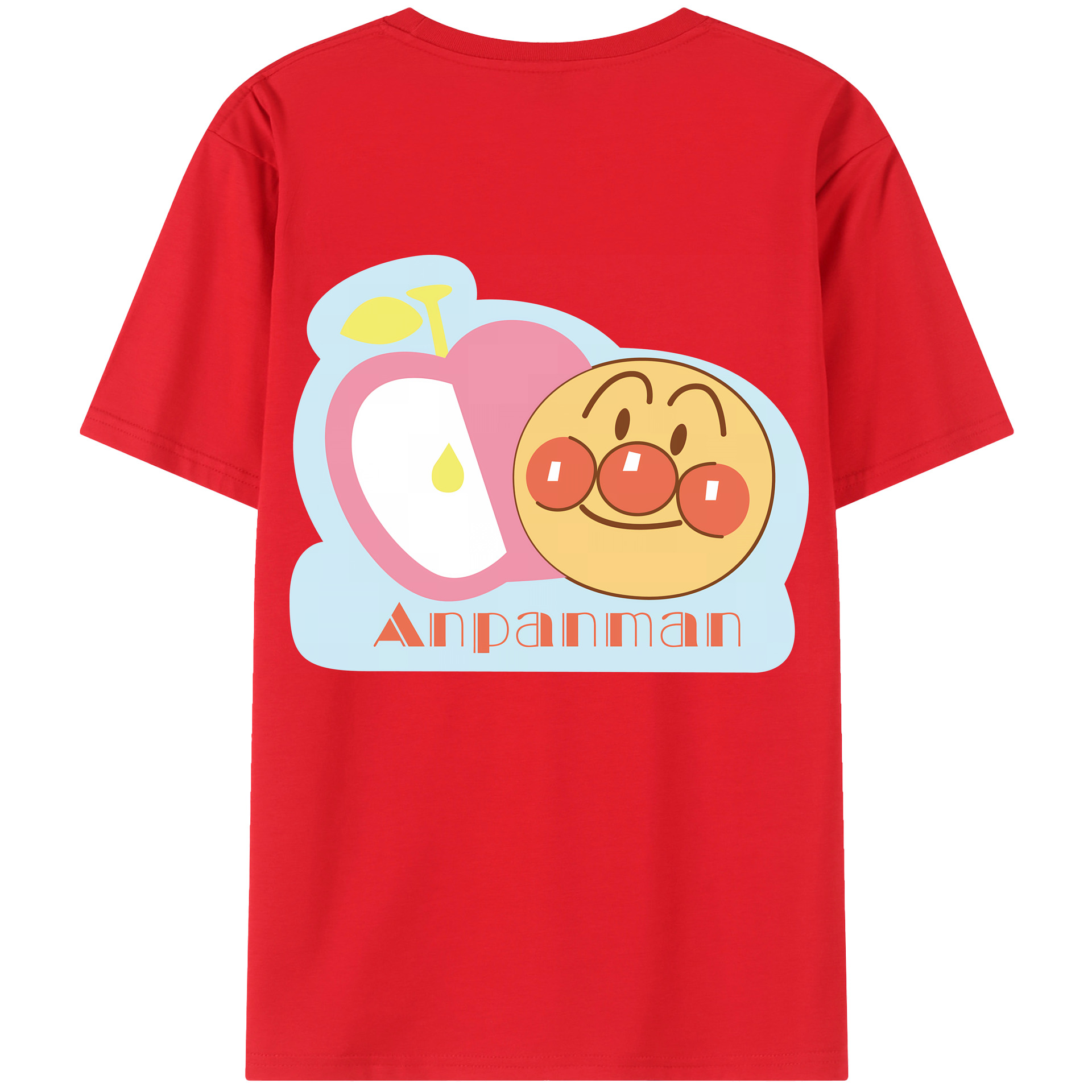 （画像用） アンパンマン Anpanman 綿100％ メンズ半袖Tシャツ（バックプリント） 通気性