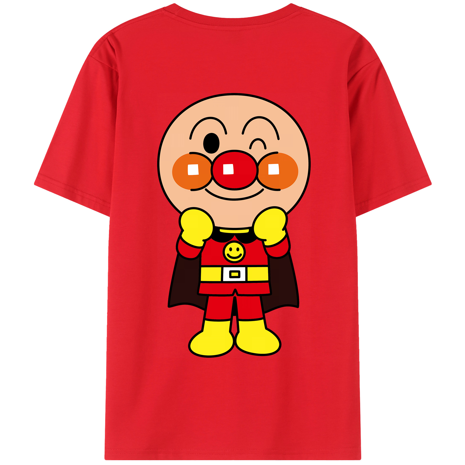 （画像用） アンパンマン Anpanman 綿100％ メンズ半袖Tシャツ（バックプリント） 通気性