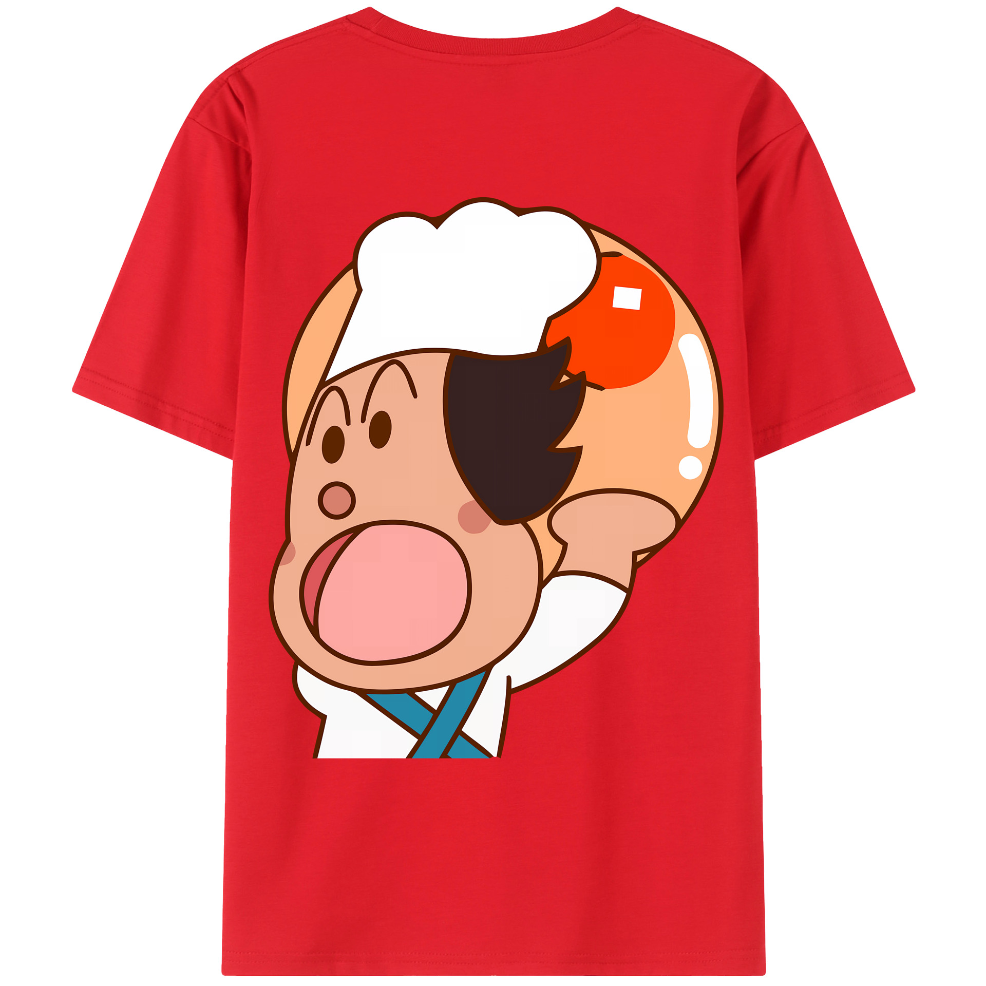 （画像用） アンパンマン Anpanman 綿100％ メンズ半袖Tシャツ（バックプリント） 通気性