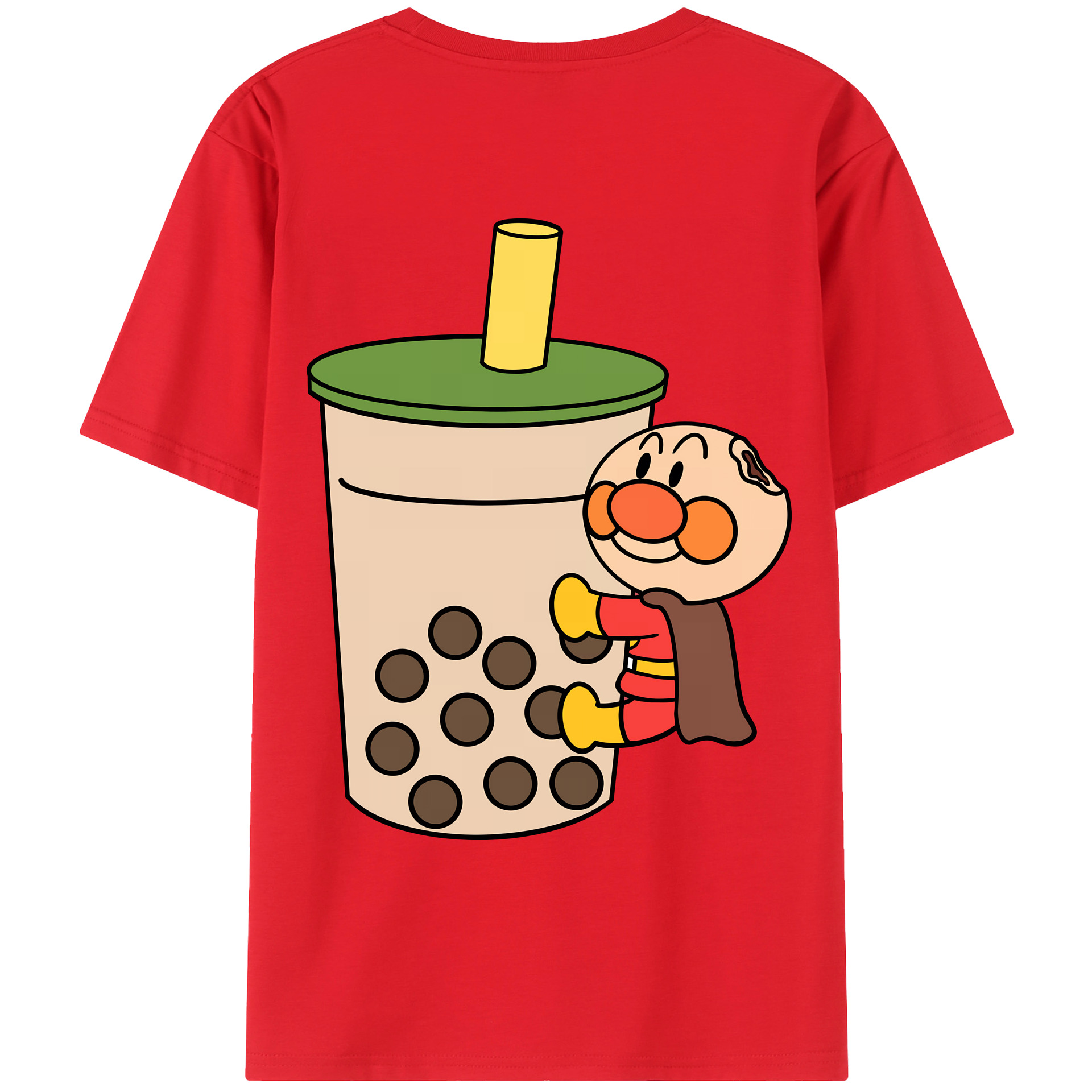 （画像用） アンパンマン Anpanman 綿100％ メンズ半袖Tシャツ（バックプリント） 通気性