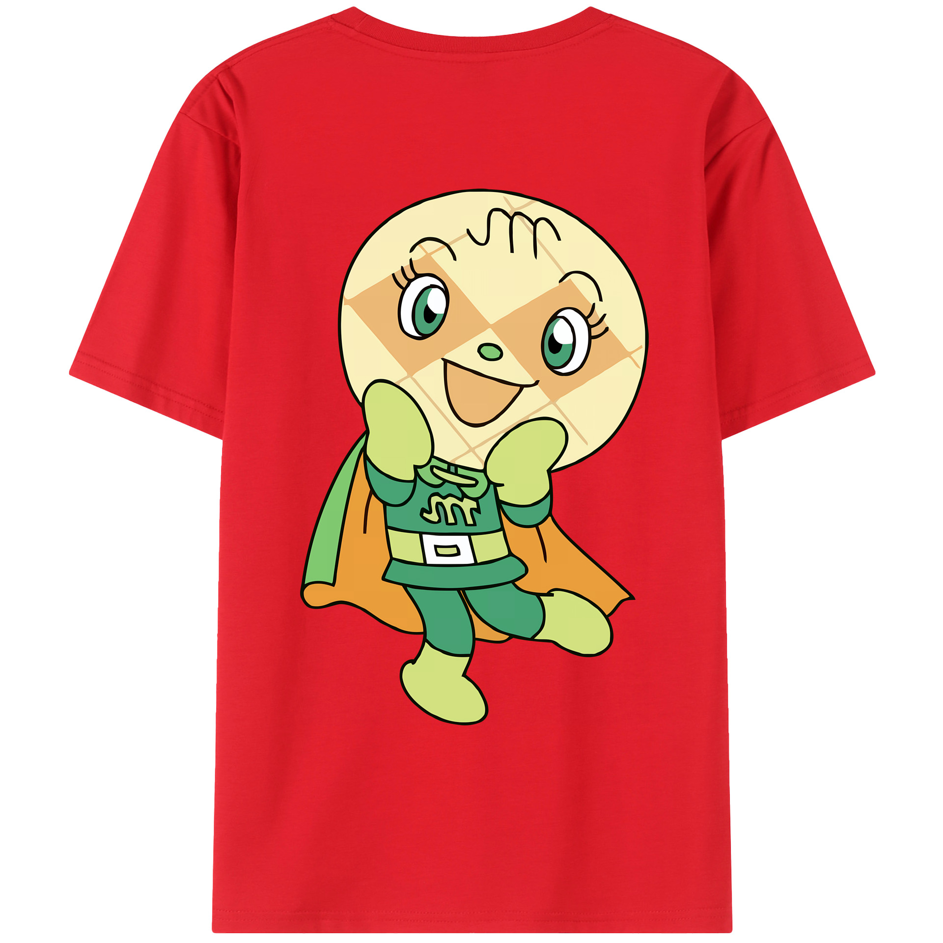 （画像用） アンパンマン Anpanman 綿100％ メンズ半袖Tシャツ（バックプリント） 通気性