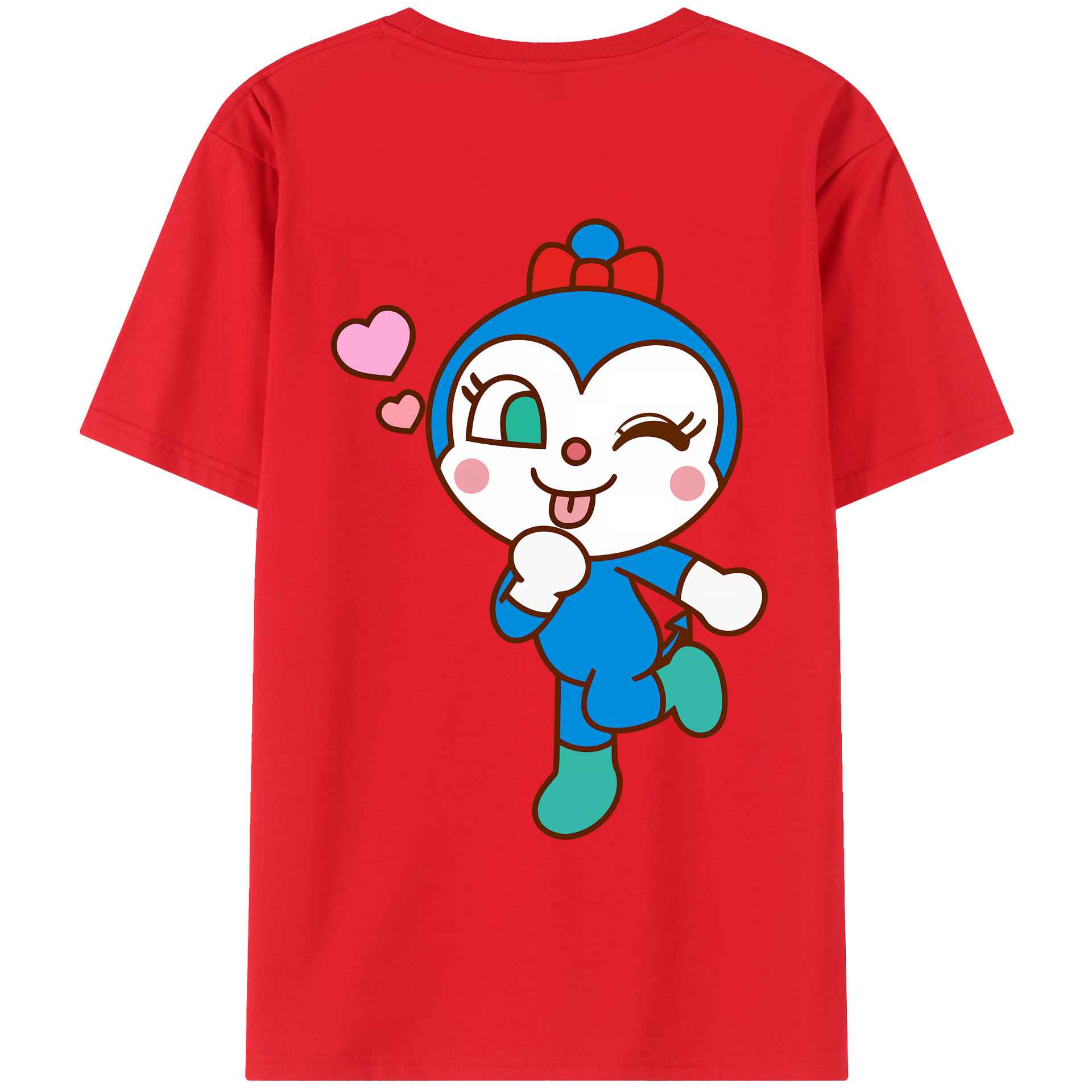 （画像用） アンパンマン Anpanman 綿100％ メンズ半袖Tシャツ（バックプリント） 通気性
