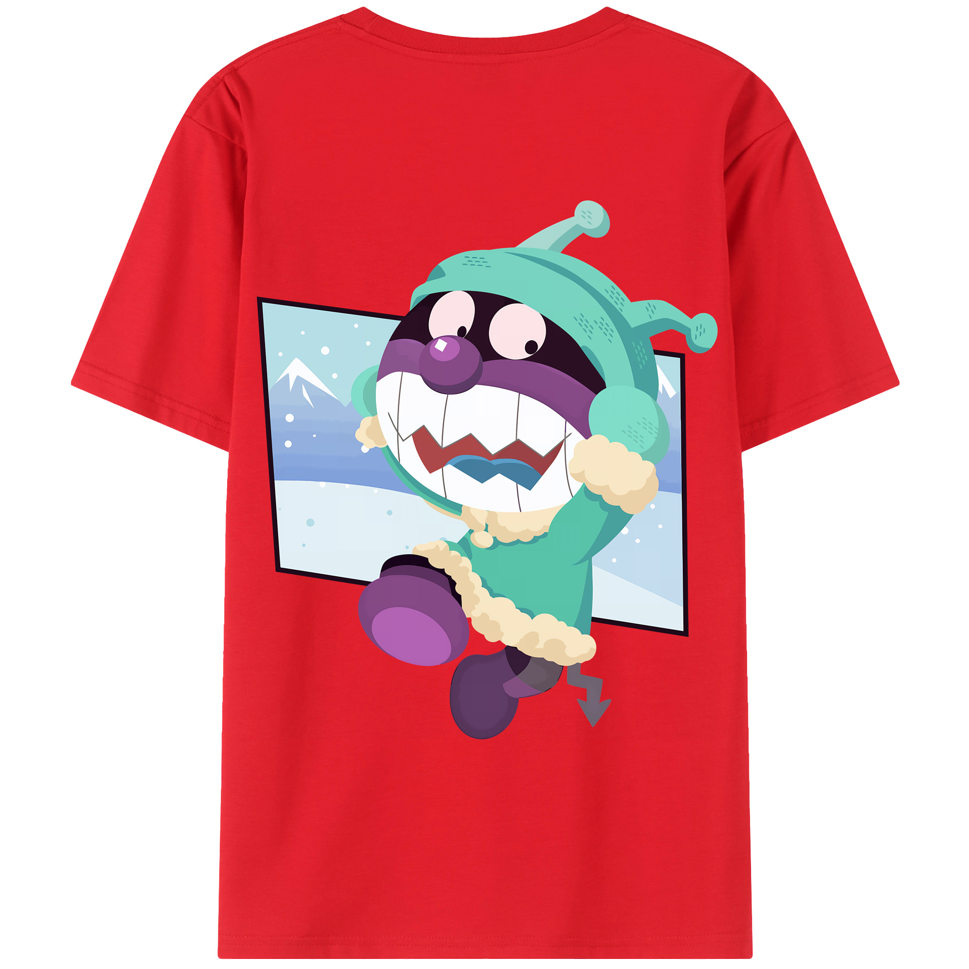 （画像用） アンパンマン Anpanman 綿100％ メンズ半袖Tシャツ（バックプリント） 通気性