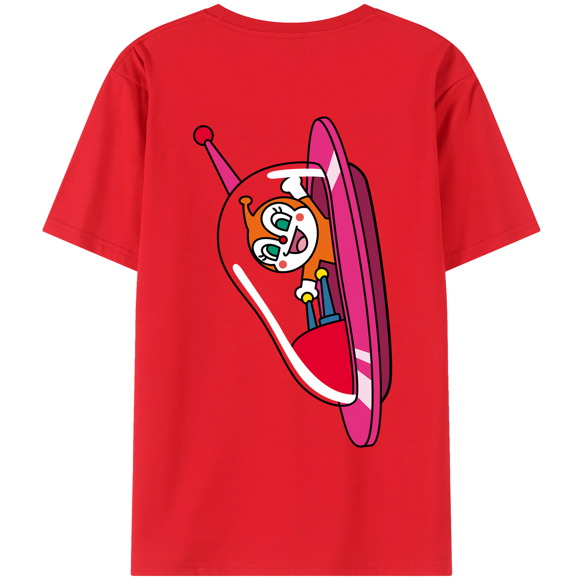 （画像用） アンパンマン Anpanman 綿100％ メンズ半袖Tシャツ（バックプリント） 通気性