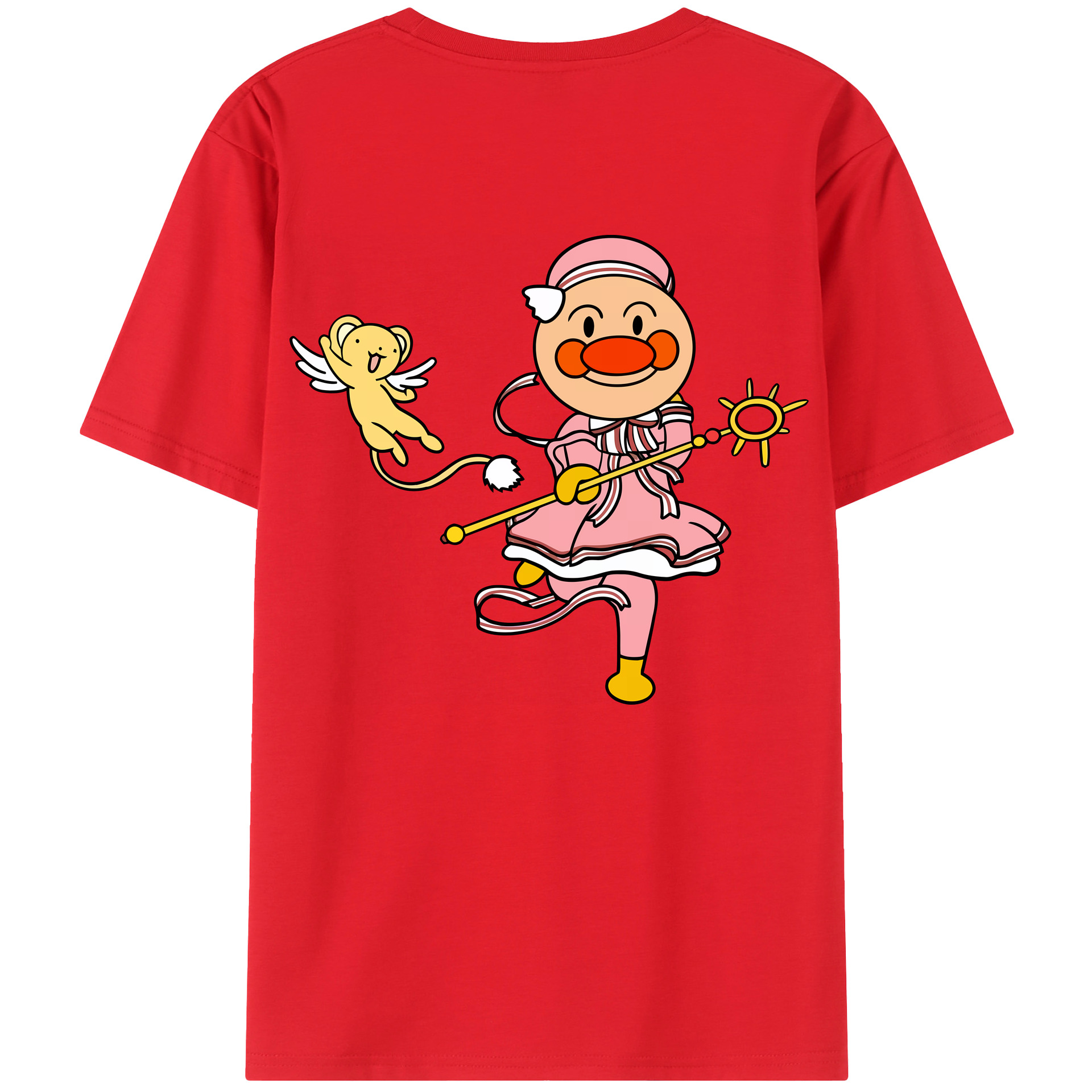 （画像用） アンパンマン Anpanman 綿100％ メンズ半袖Tシャツ（バックプリント） 通気性