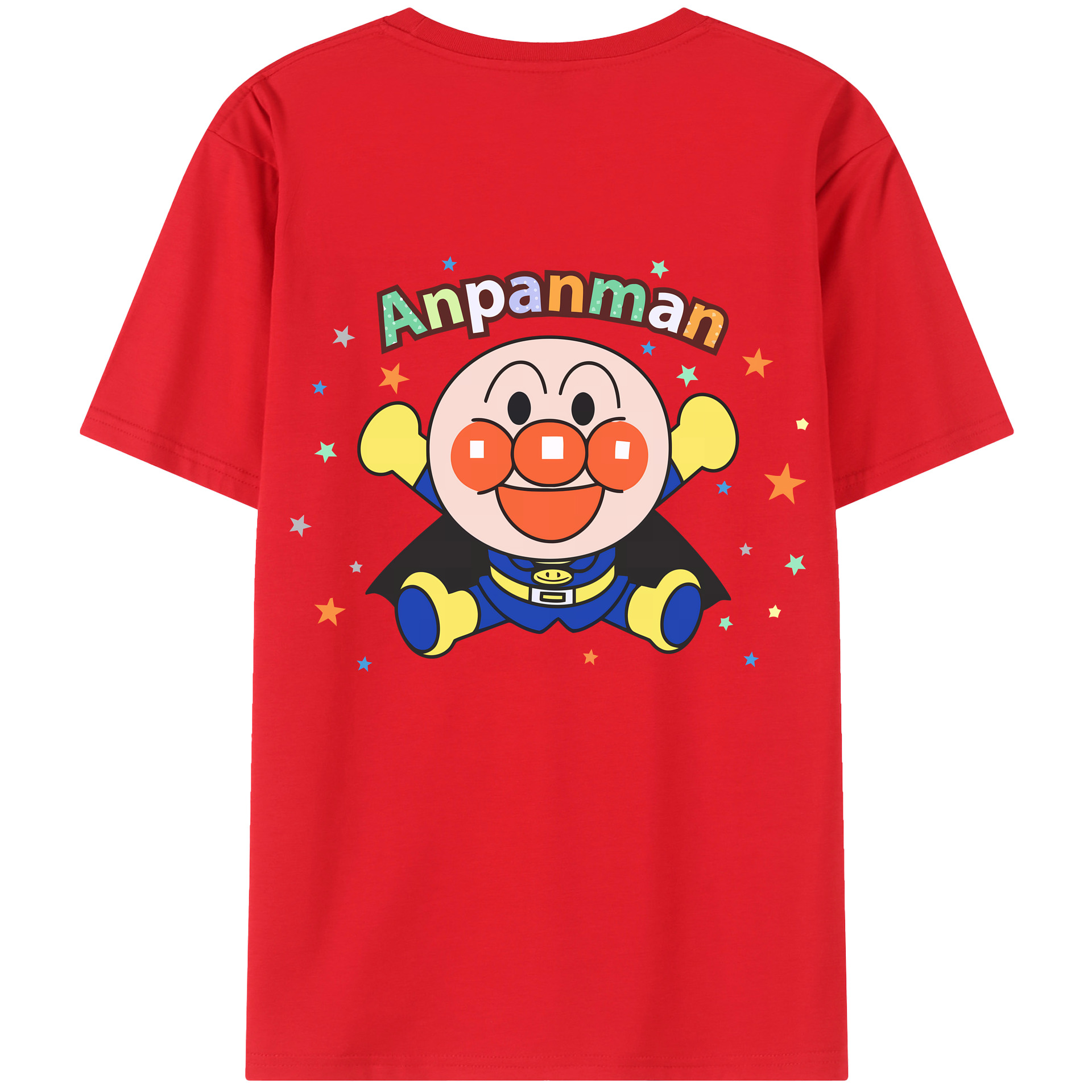 （画像用） アンパンマン Anpanman 綿100％ メンズ半袖Tシャツ（バックプリント） 通気性
