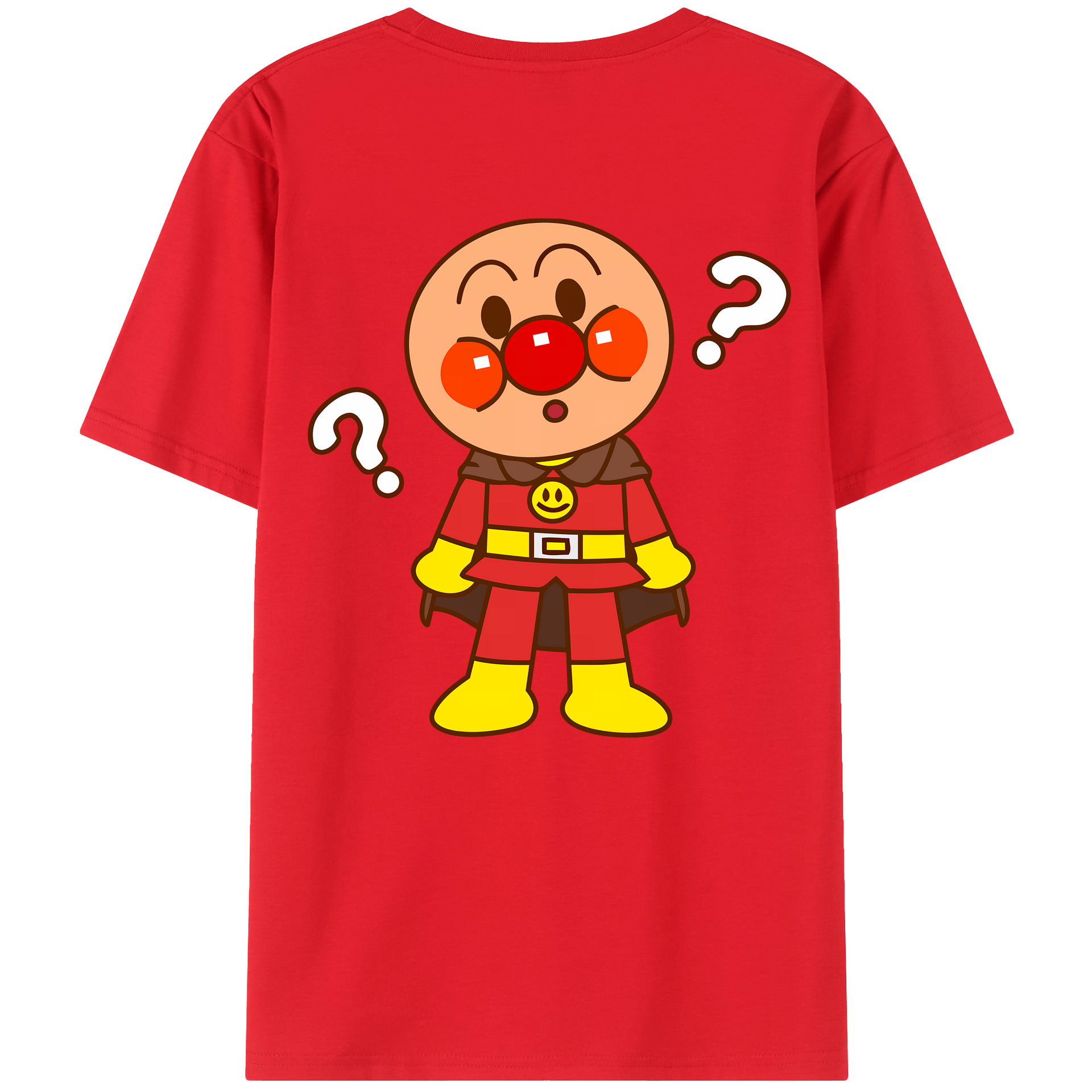 （画像用） アンパンマン Anpanman 綿100％ メンズ半袖Tシャツ（バックプリント） 通気性