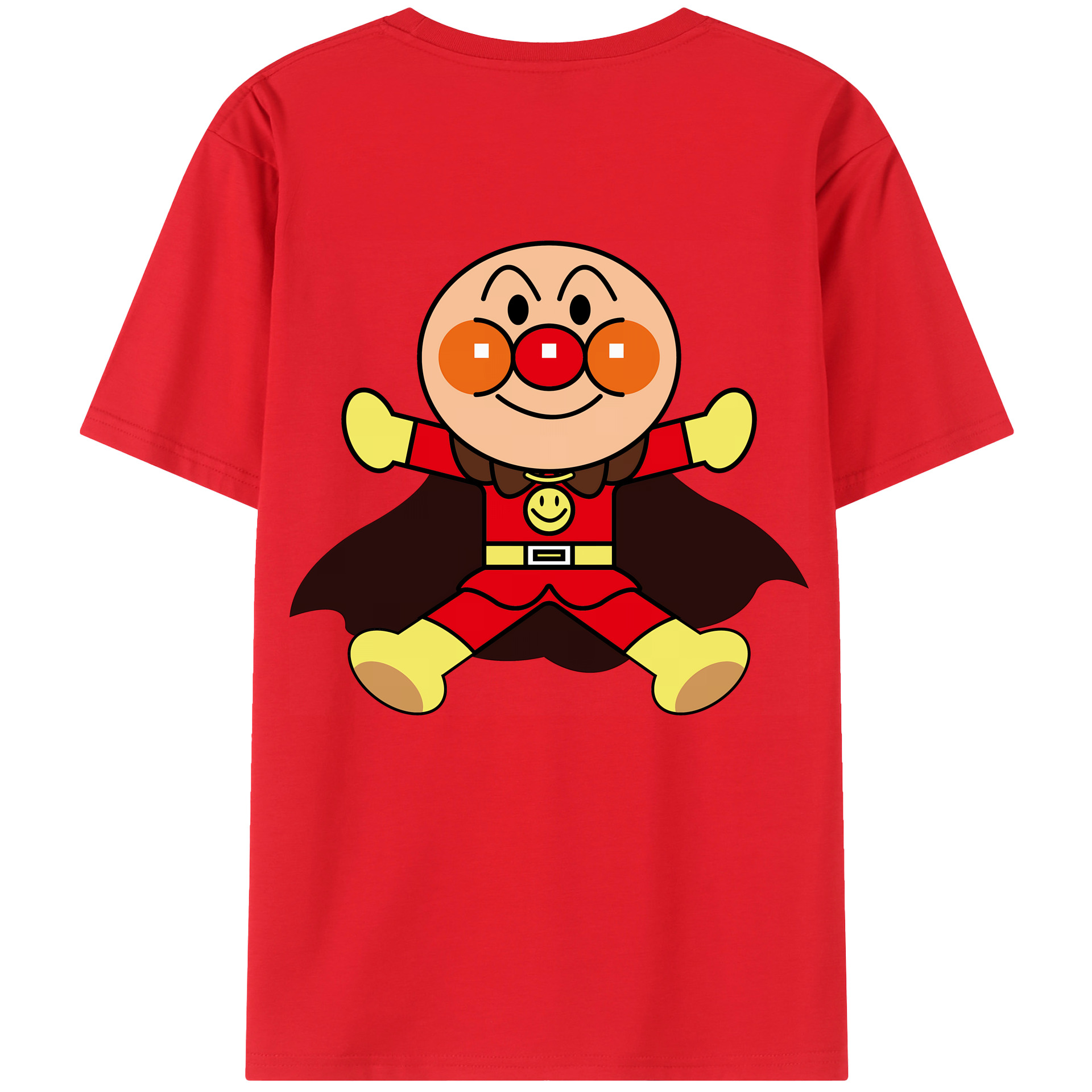 （画像用） アンパンマン Anpanman 綿100％ メンズ半袖Tシャツ（バックプリント） 通気性