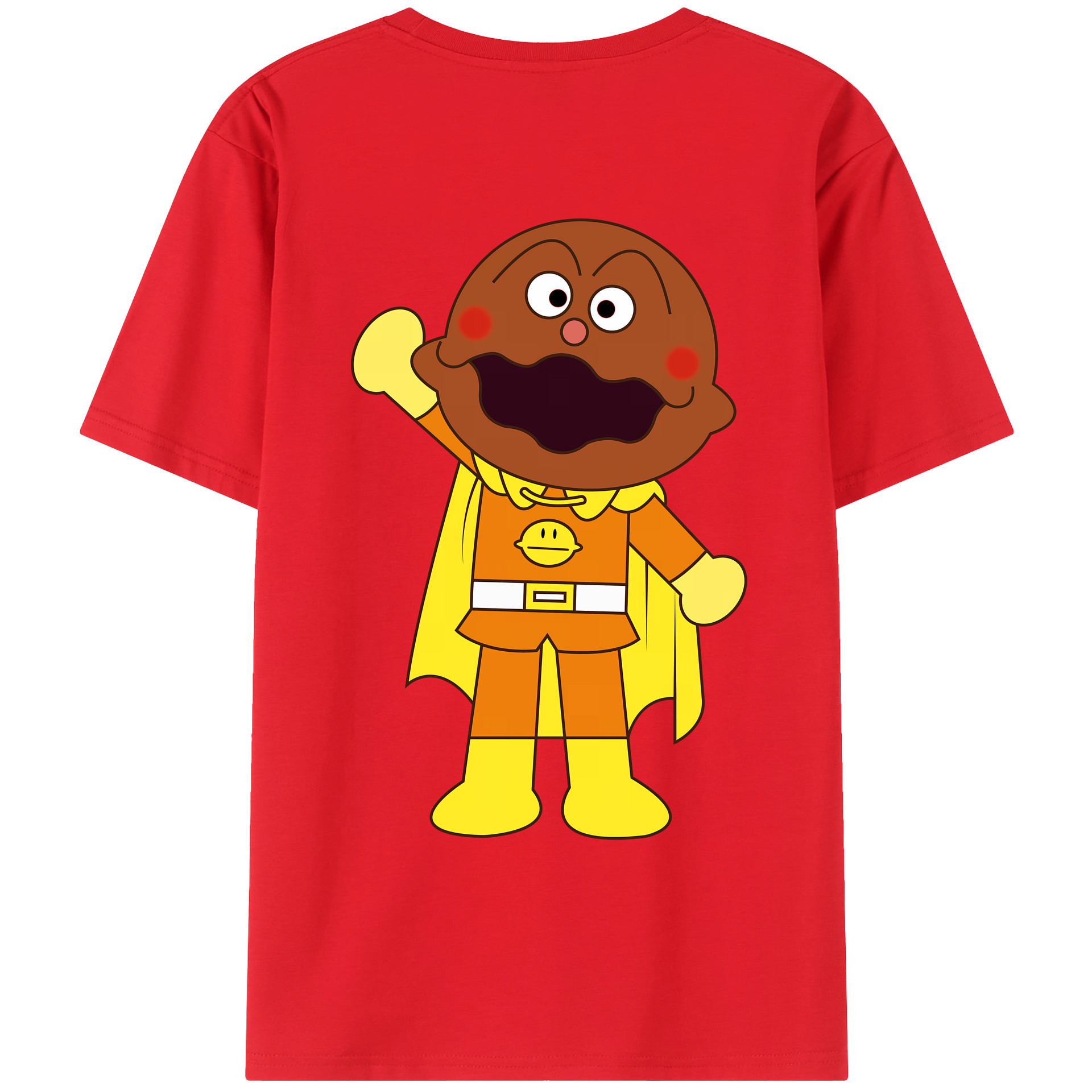 （画像用） アンパンマン Anpanman 綿100％ メンズ半袖Tシャツ（バックプリント） 通気性