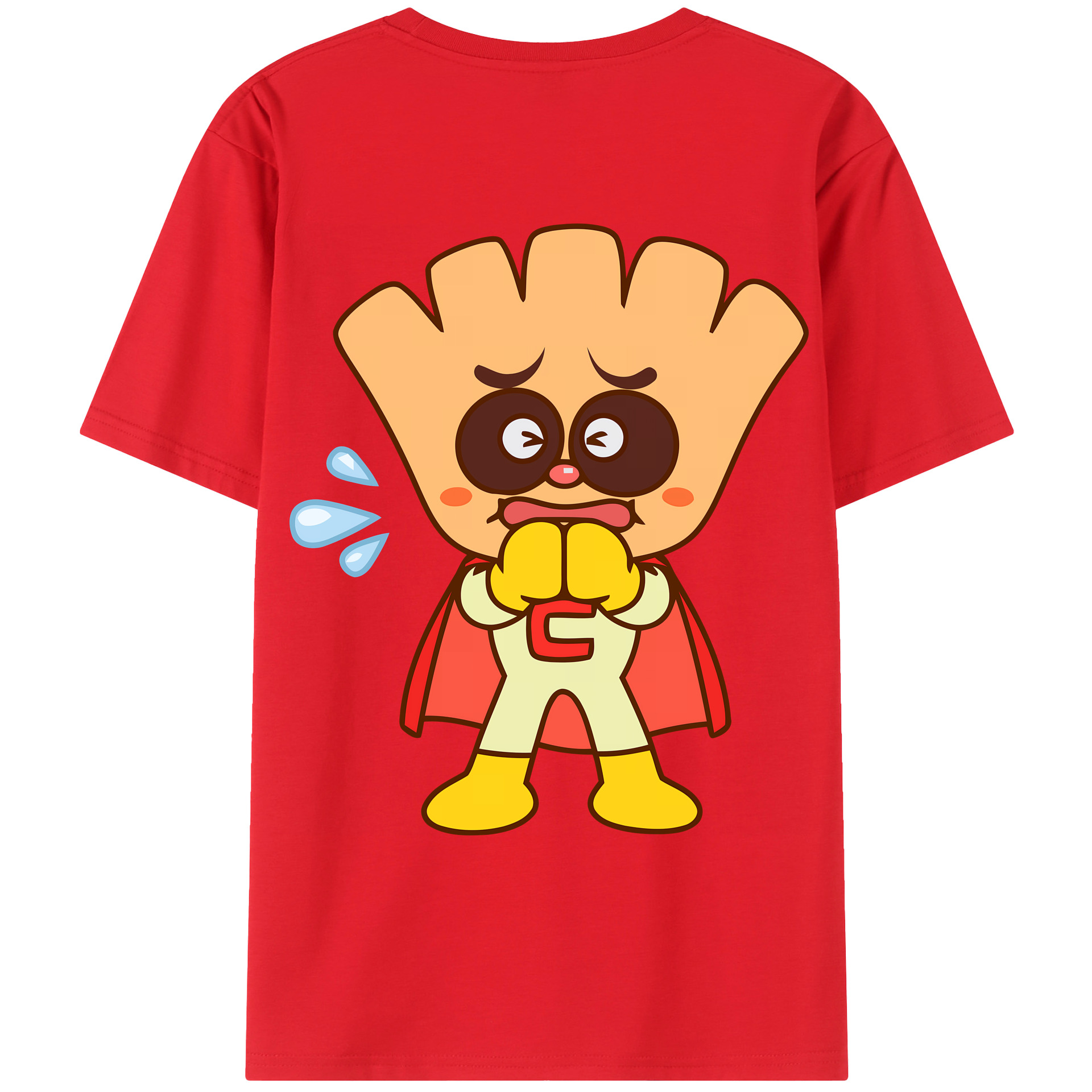 （画像用） アンパンマン Anpanman 綿100％ メンズ半袖Tシャツ（バックプリント） 通気性