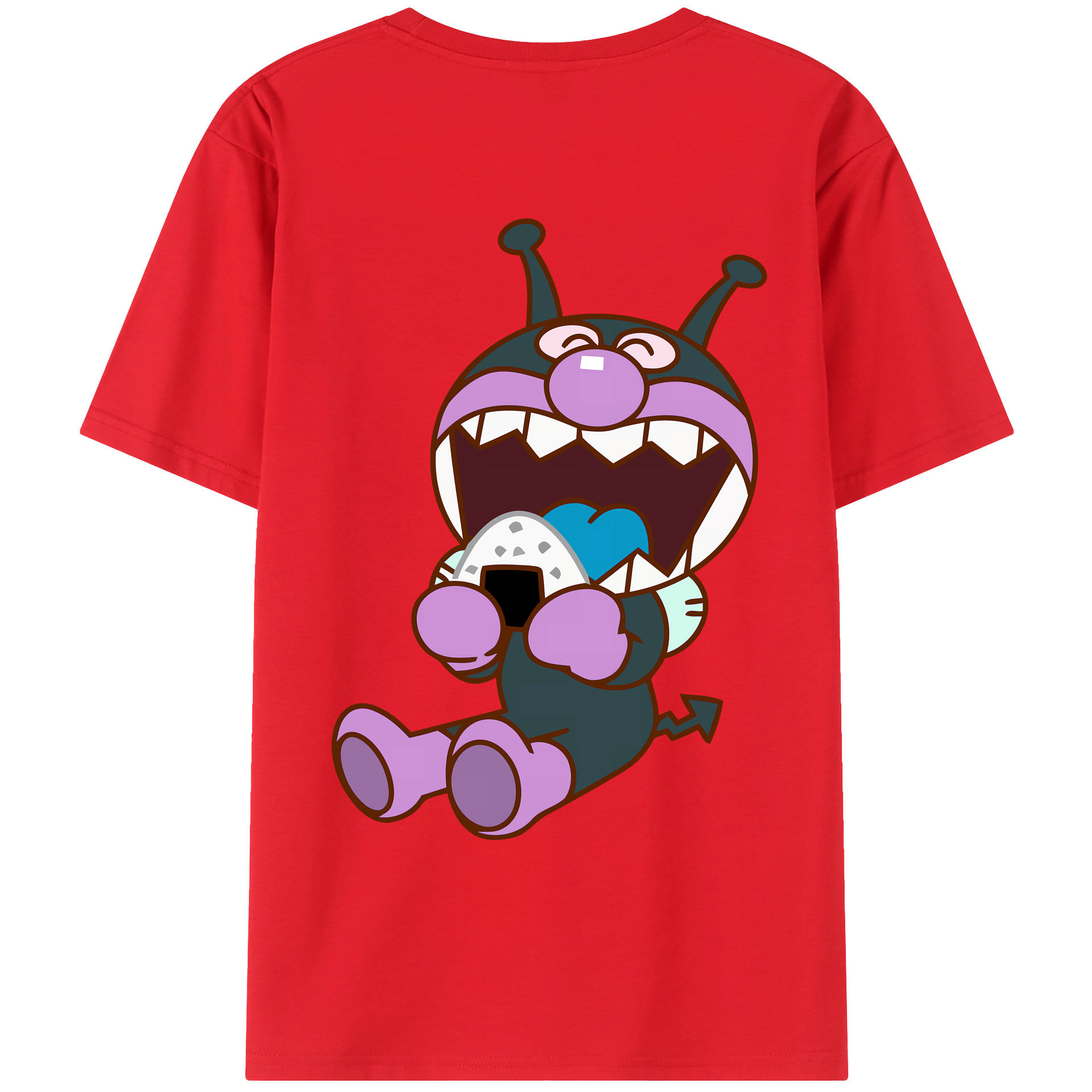 （画像用） アンパンマン Anpanman 綿100％ メンズ半袖Tシャツ（バックプリント） 通気性