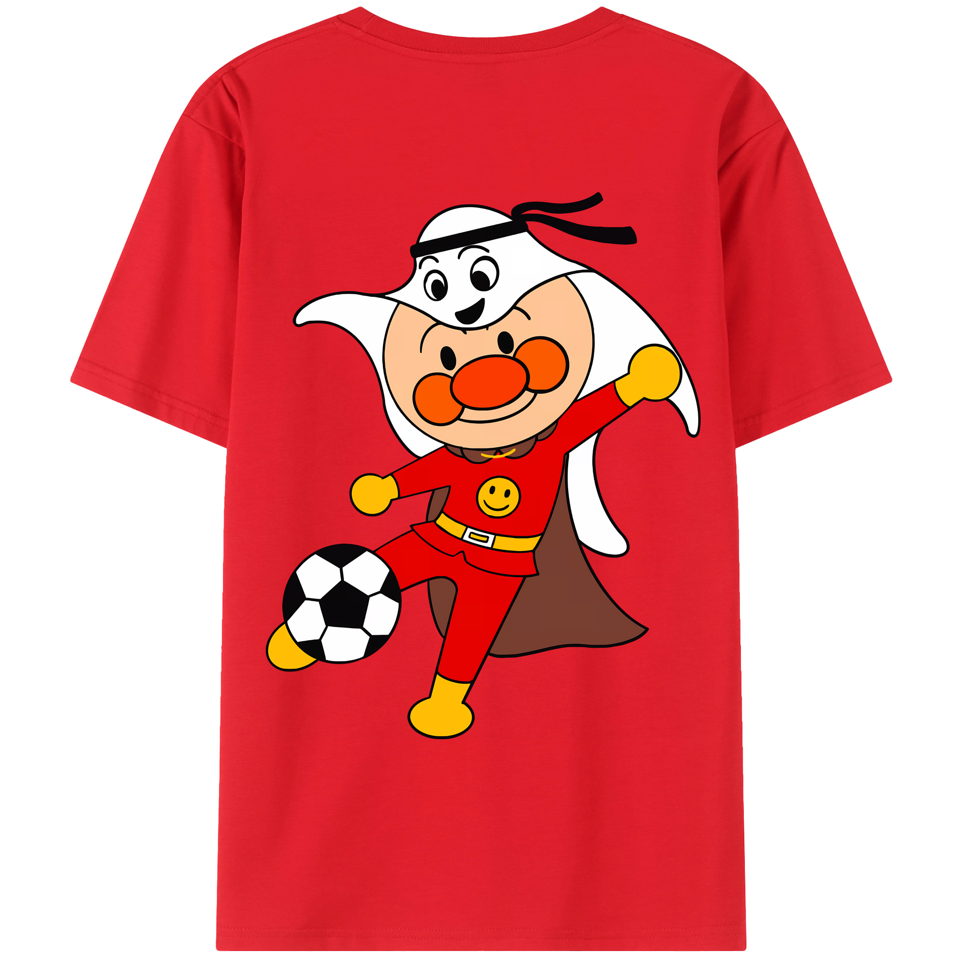 （画像用） アンパンマン Anpanman 綿100％ メンズ半袖Tシャツ（バックプリント） 通気性