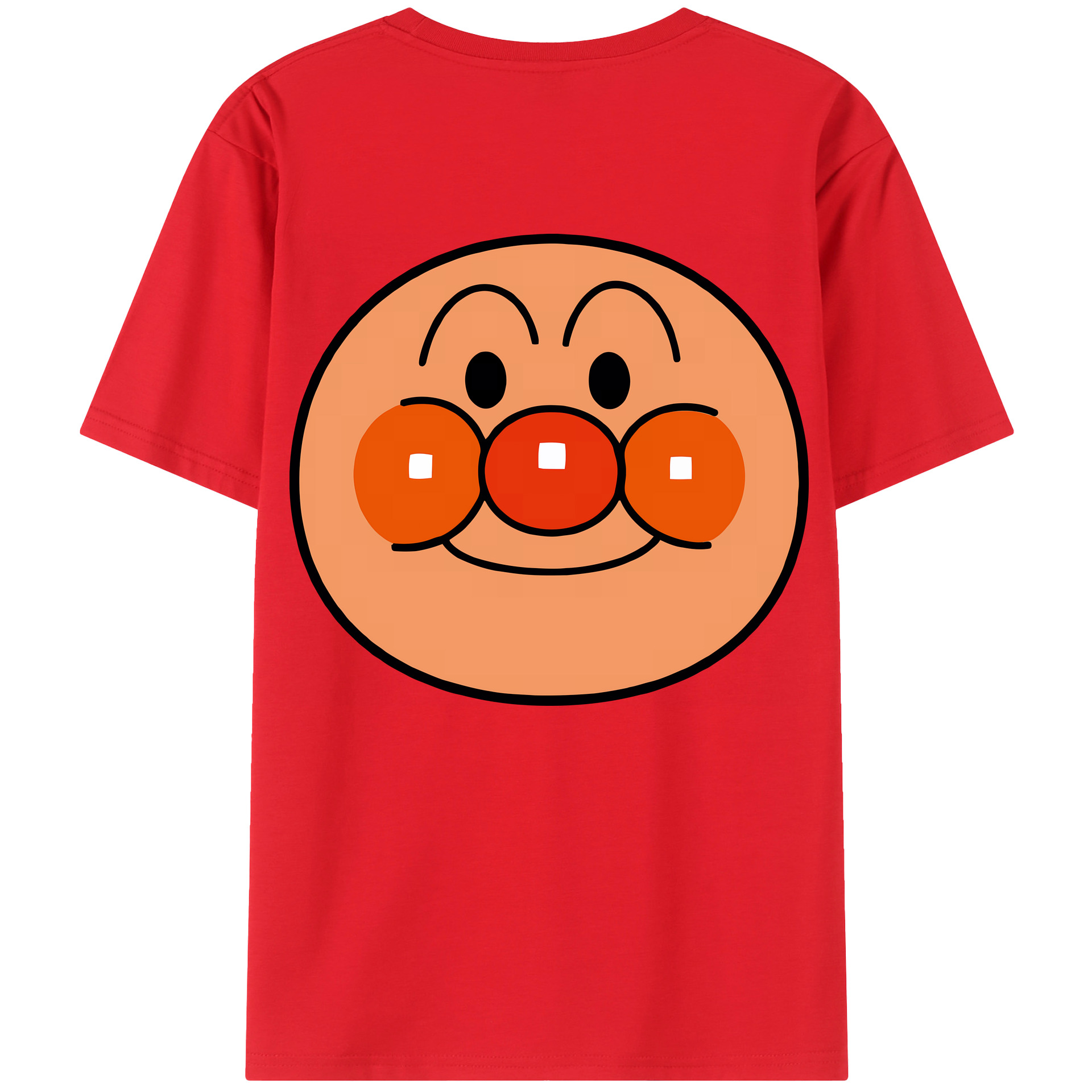 （画像用） アンパンマン Anpanman 綿100％ メンズ半袖Tシャツ（バックプリント） 通気性