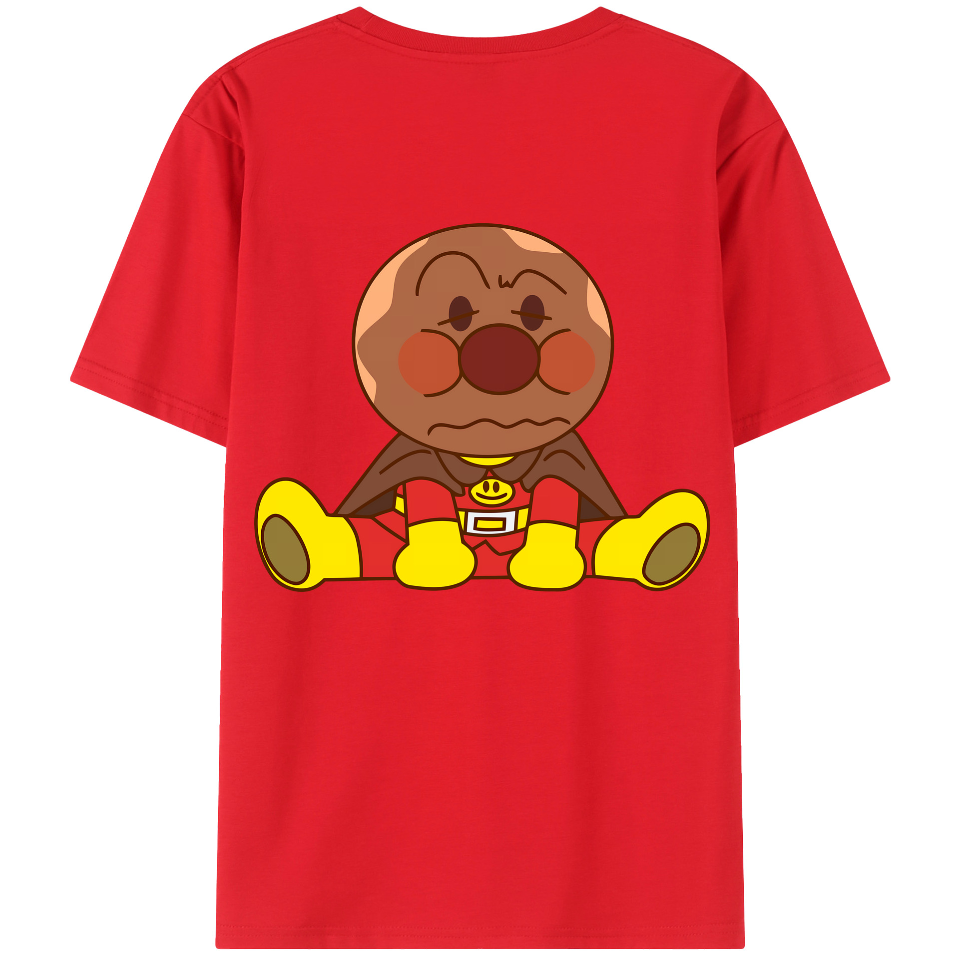 （画像用） アンパンマン Anpanman 綿100％ メンズ半袖Tシャツ（バックプリント） 通気性