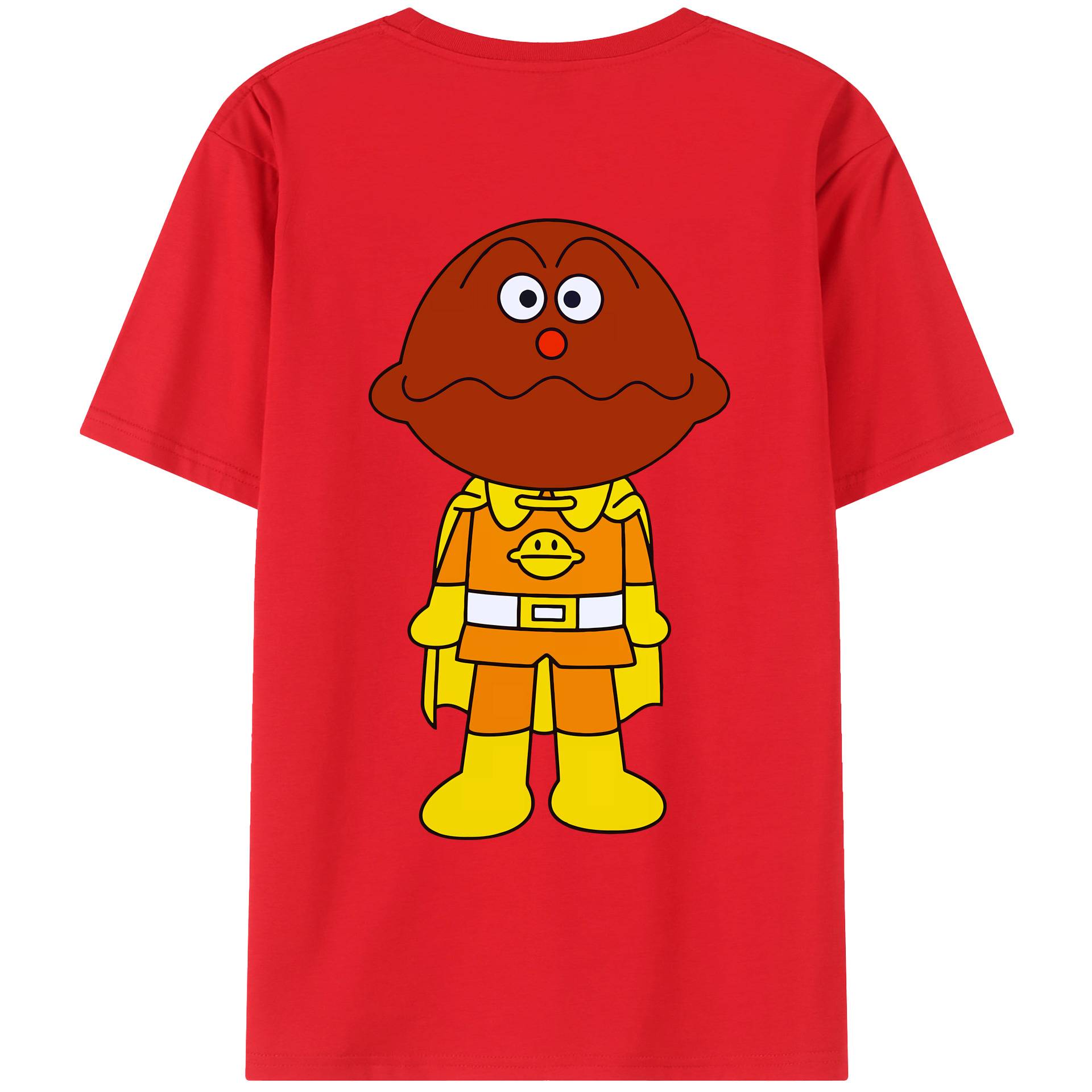 （画像用） アンパンマン Anpanman 綿100％ メンズ半袖Tシャツ（バックプリント） 通気性