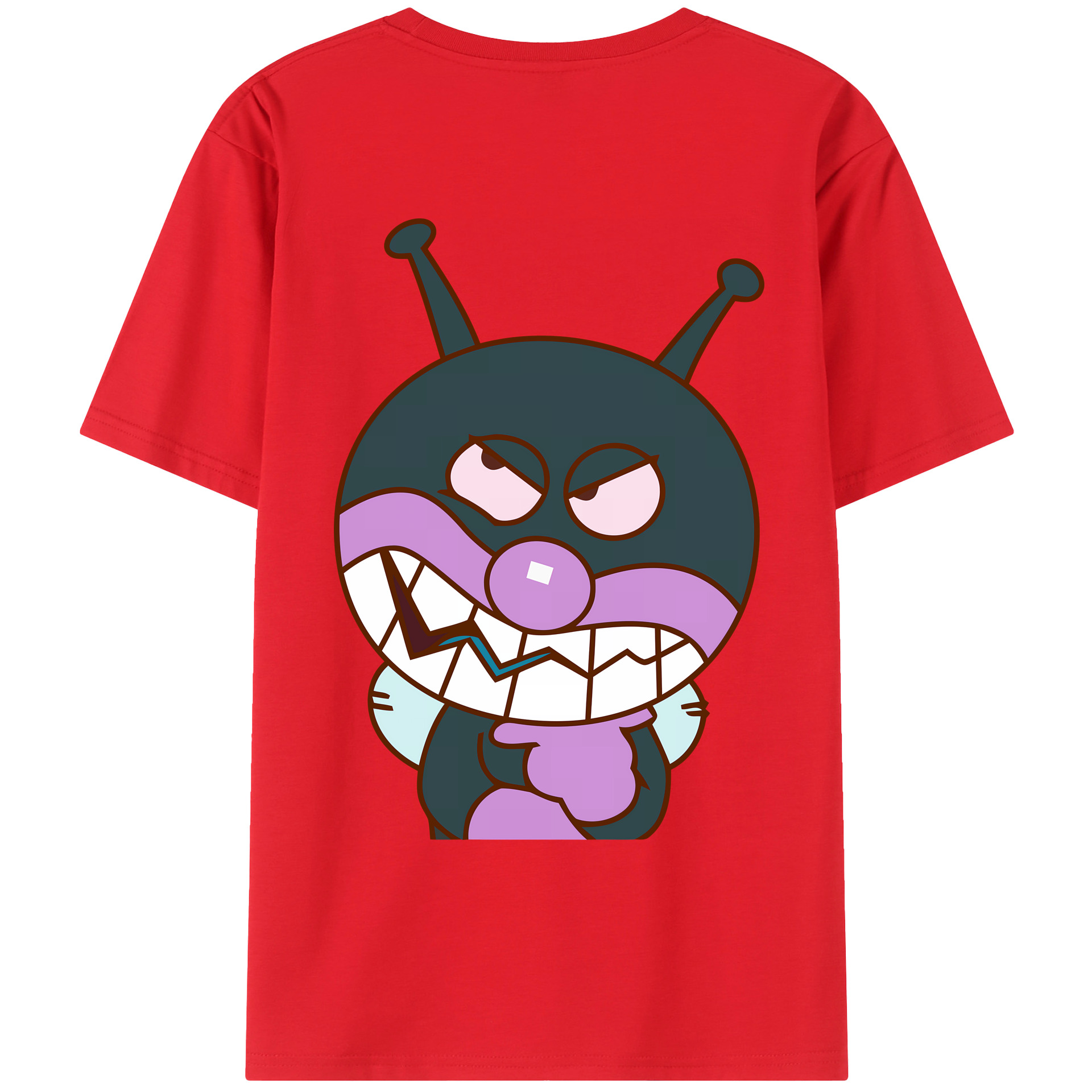 （画像用） アンパンマン Anpanman 綿100％ メンズ半袖Tシャツ（バックプリント） 通気性