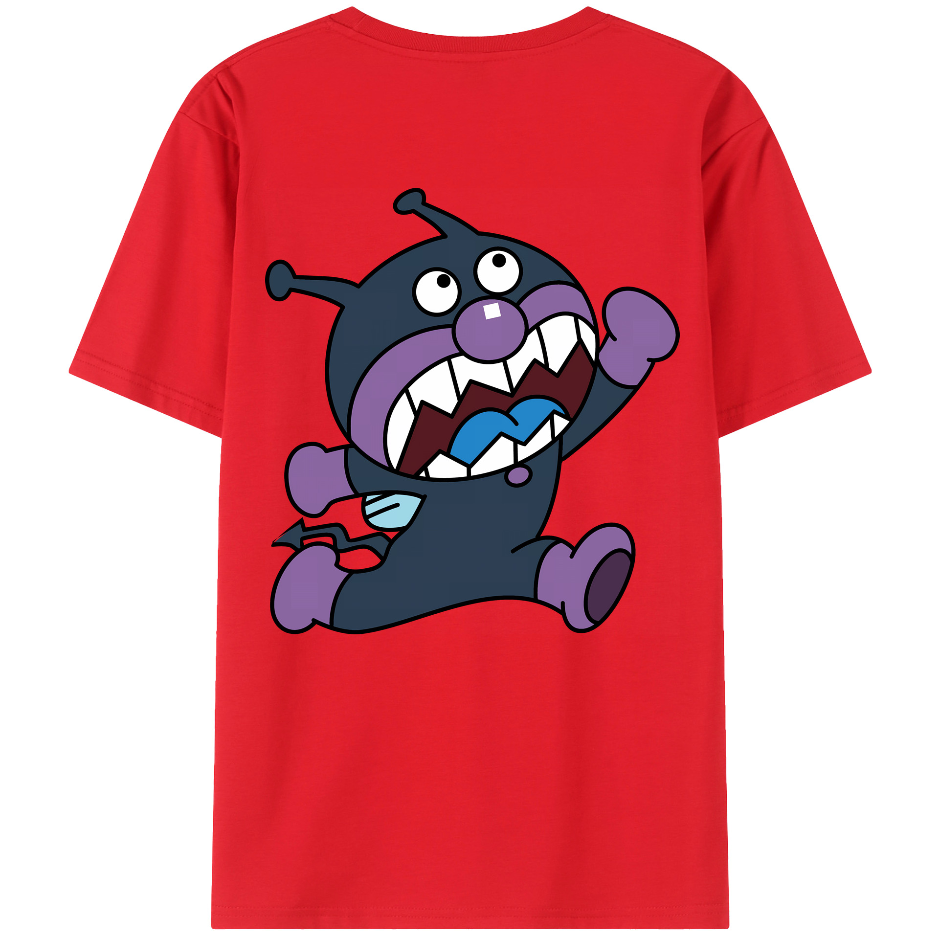 （画像用） アンパンマン Anpanman 綿100％ メンズ半袖Tシャツ（バックプリント） 通気性