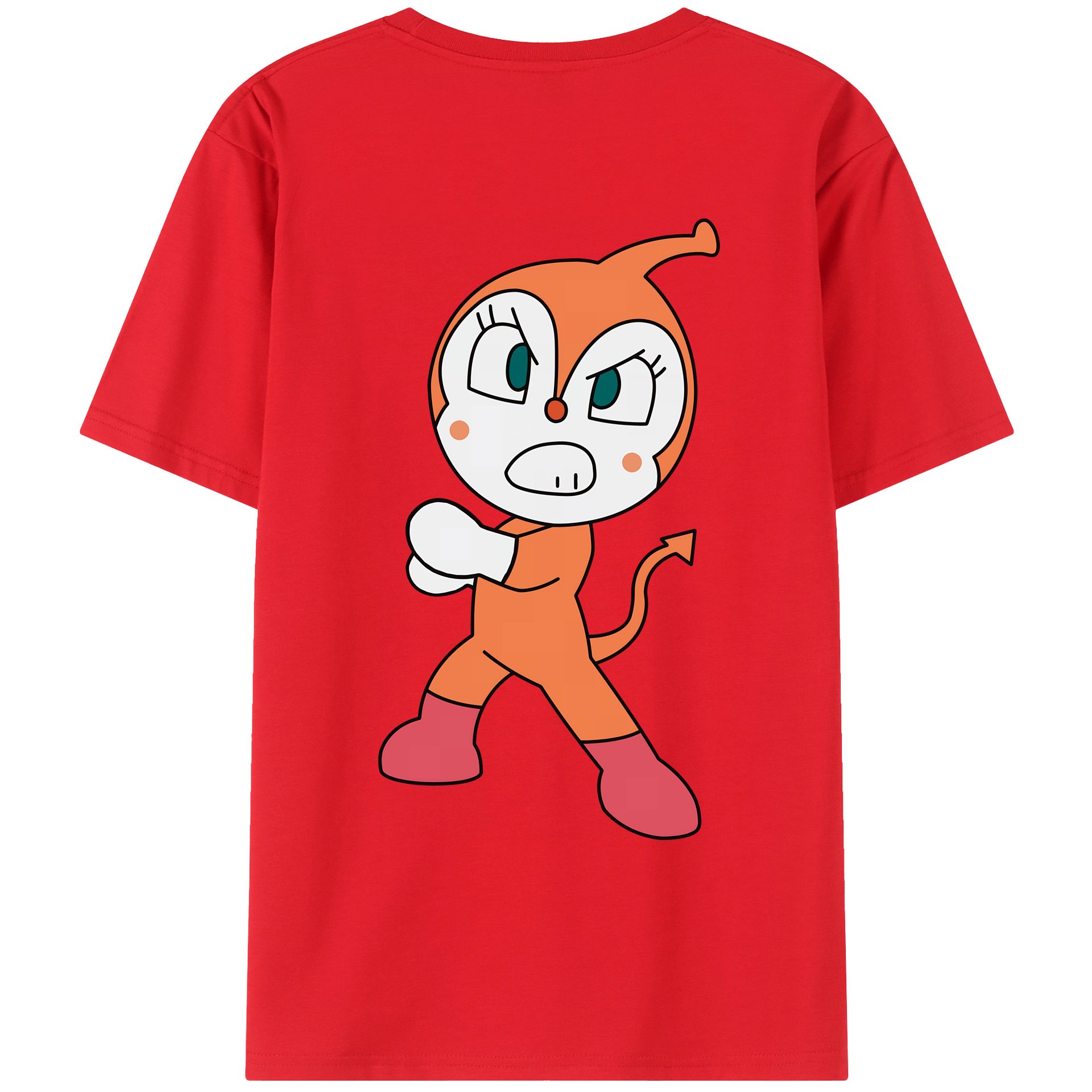 （画像用） アンパンマン Anpanman 綿100％ メンズ半袖Tシャツ（バックプリント） 通気性