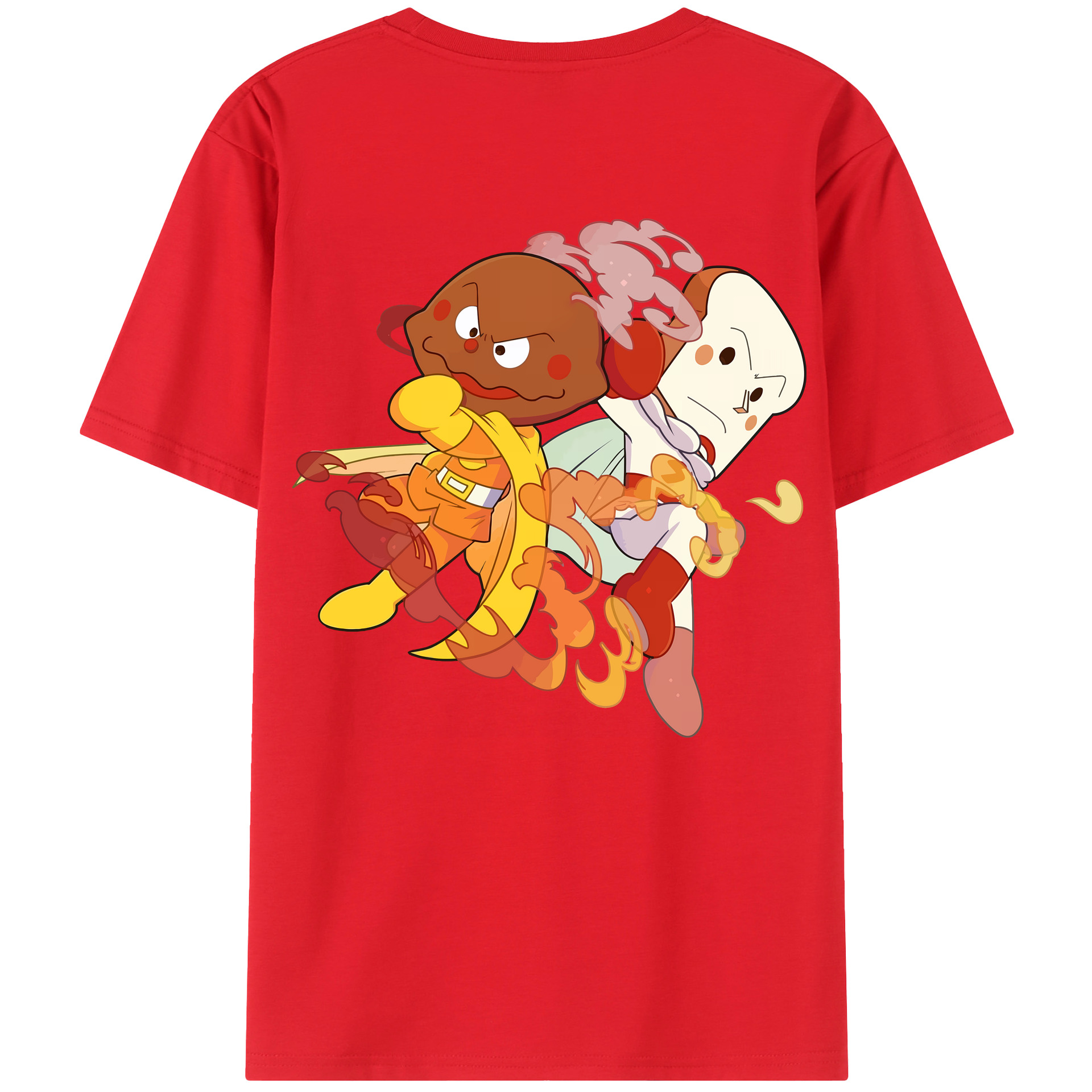 （画像用） アンパンマン Anpanman 綿100％ メンズ半袖Tシャツ（バックプリント） 通気性